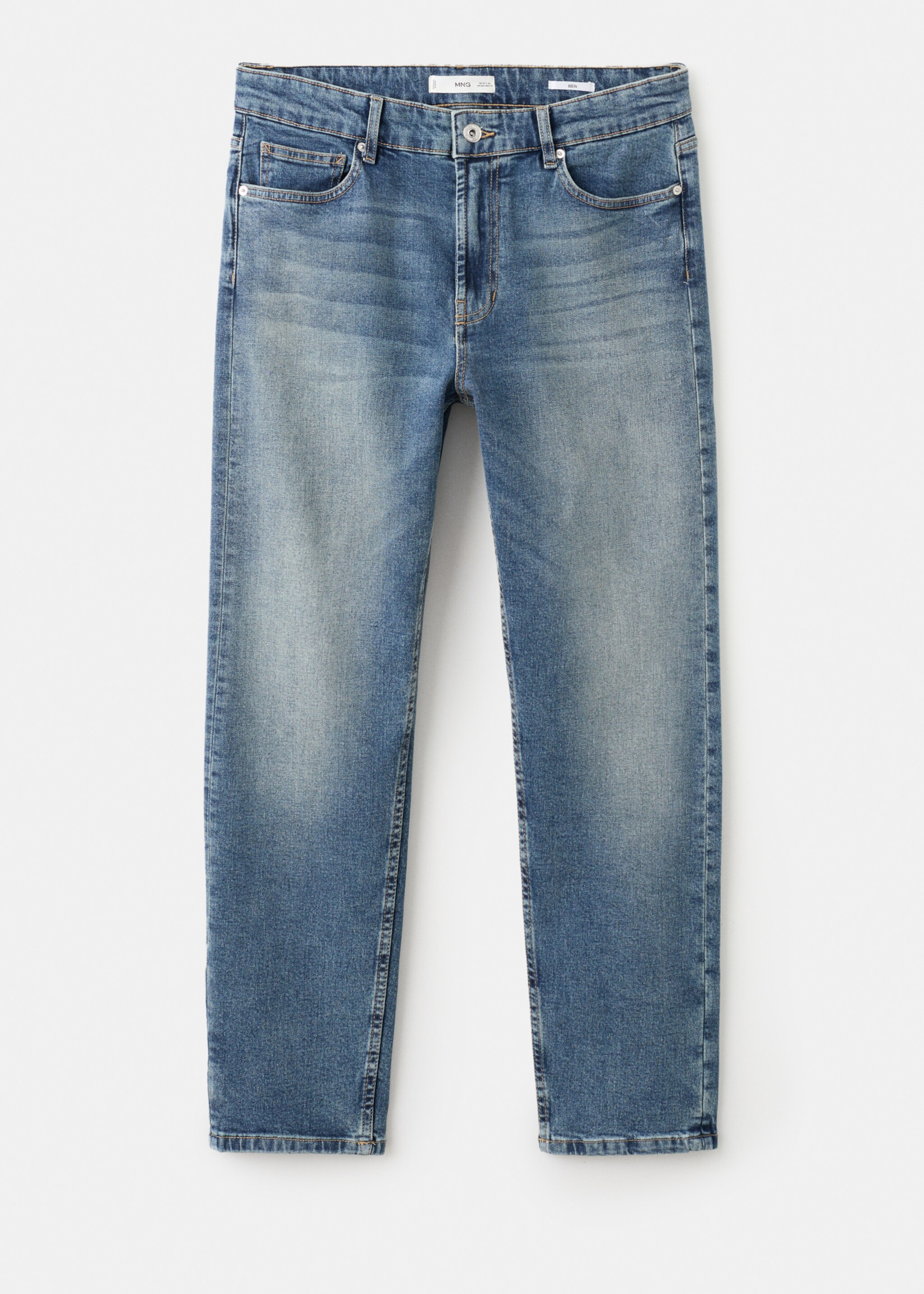 Benin tapered-fit jeans - Article without model, Medium Vintage Blue. Ref: 17085171-00.