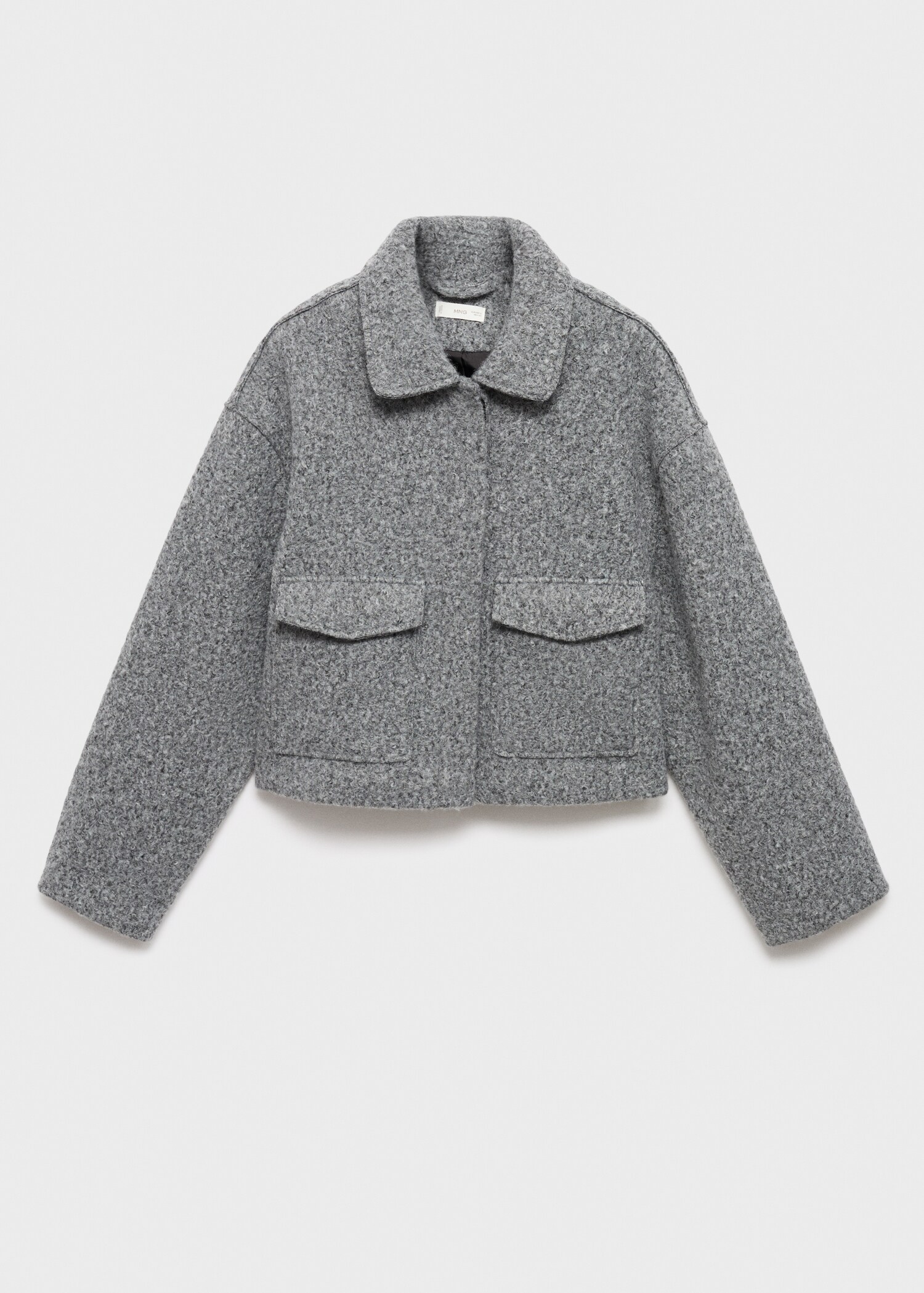 Veste en laine avec poches à rabat - Article sans modèle