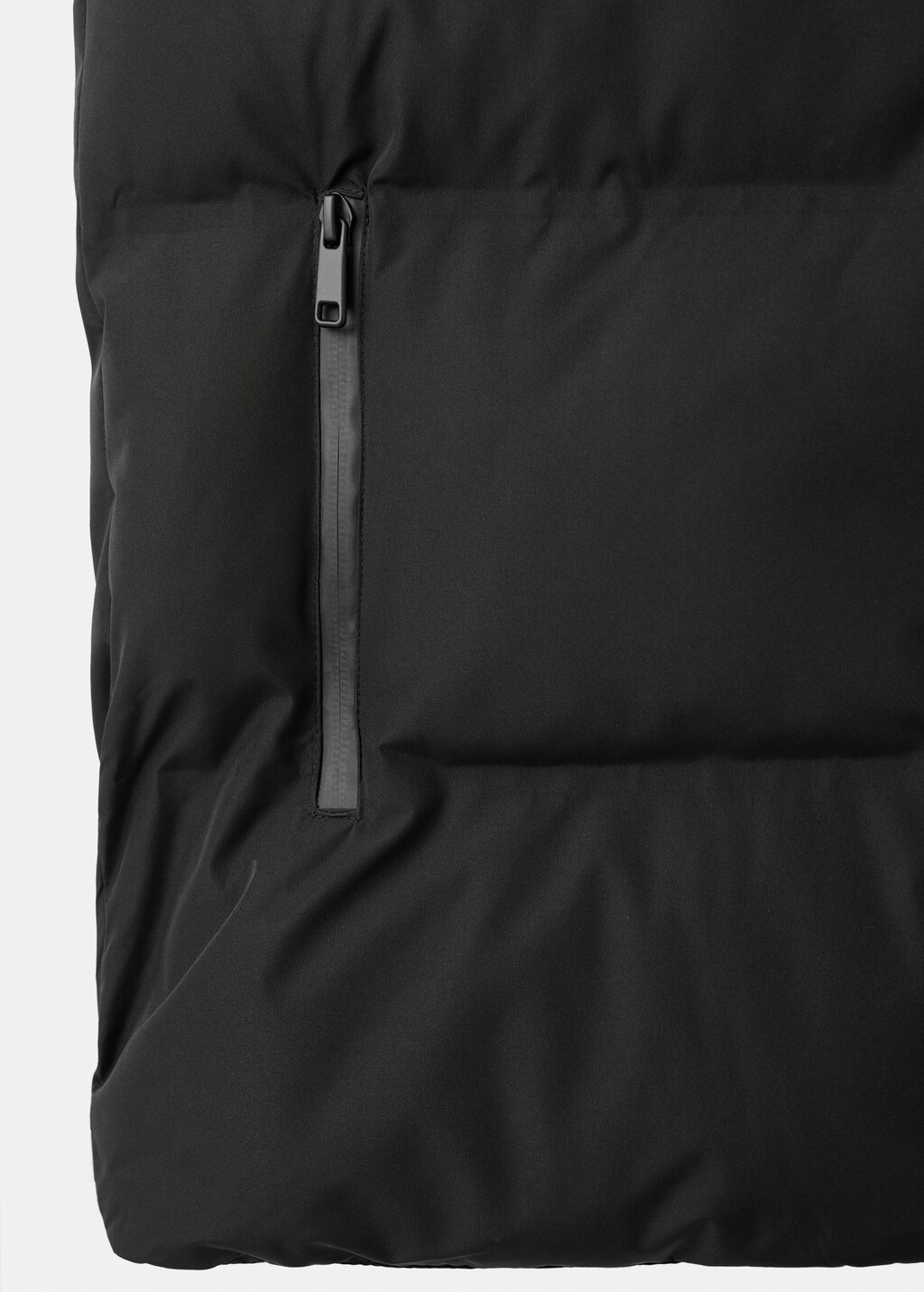 Quilted vest with hood