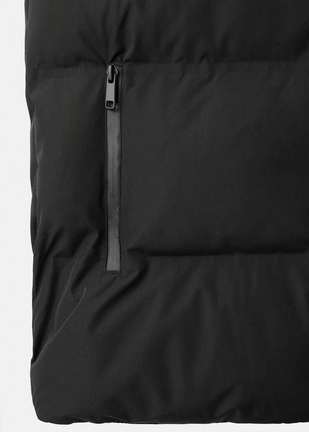 Quilted vest with hood