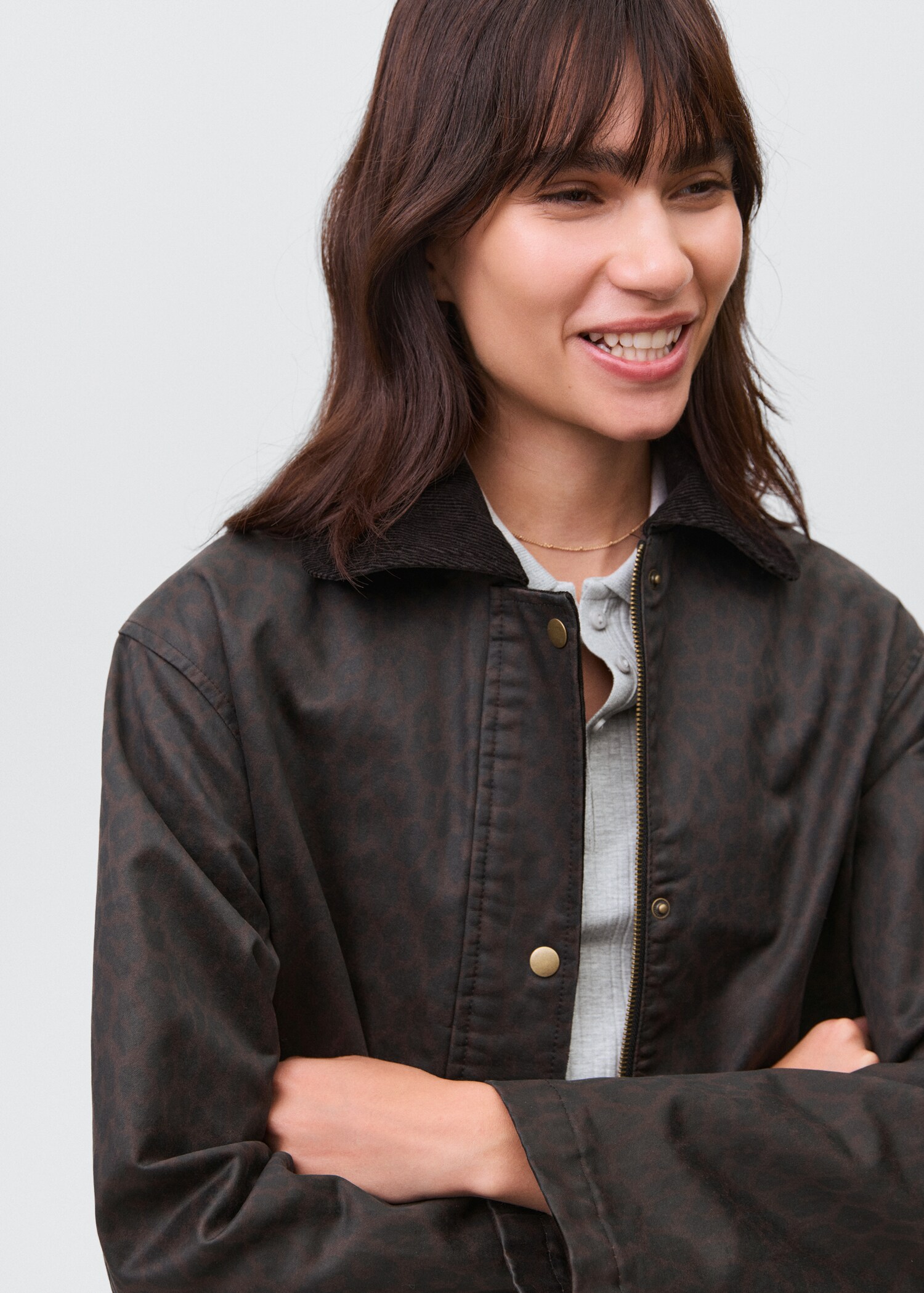 Parka effet ciré léopard - Détail de l'article 1