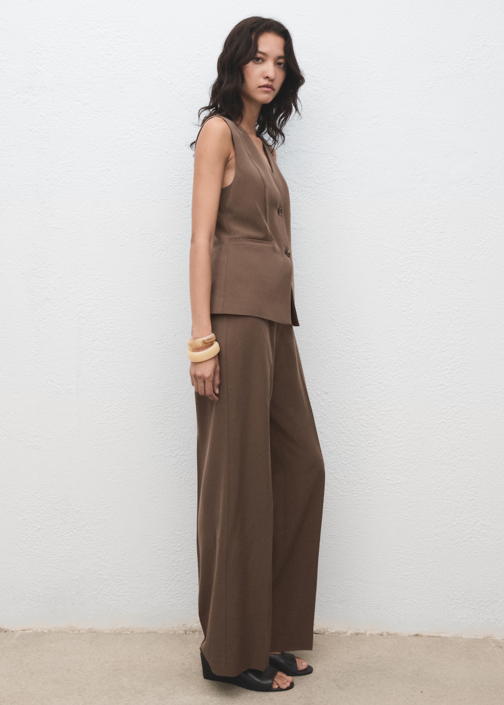 Long suit-style jumpsuit