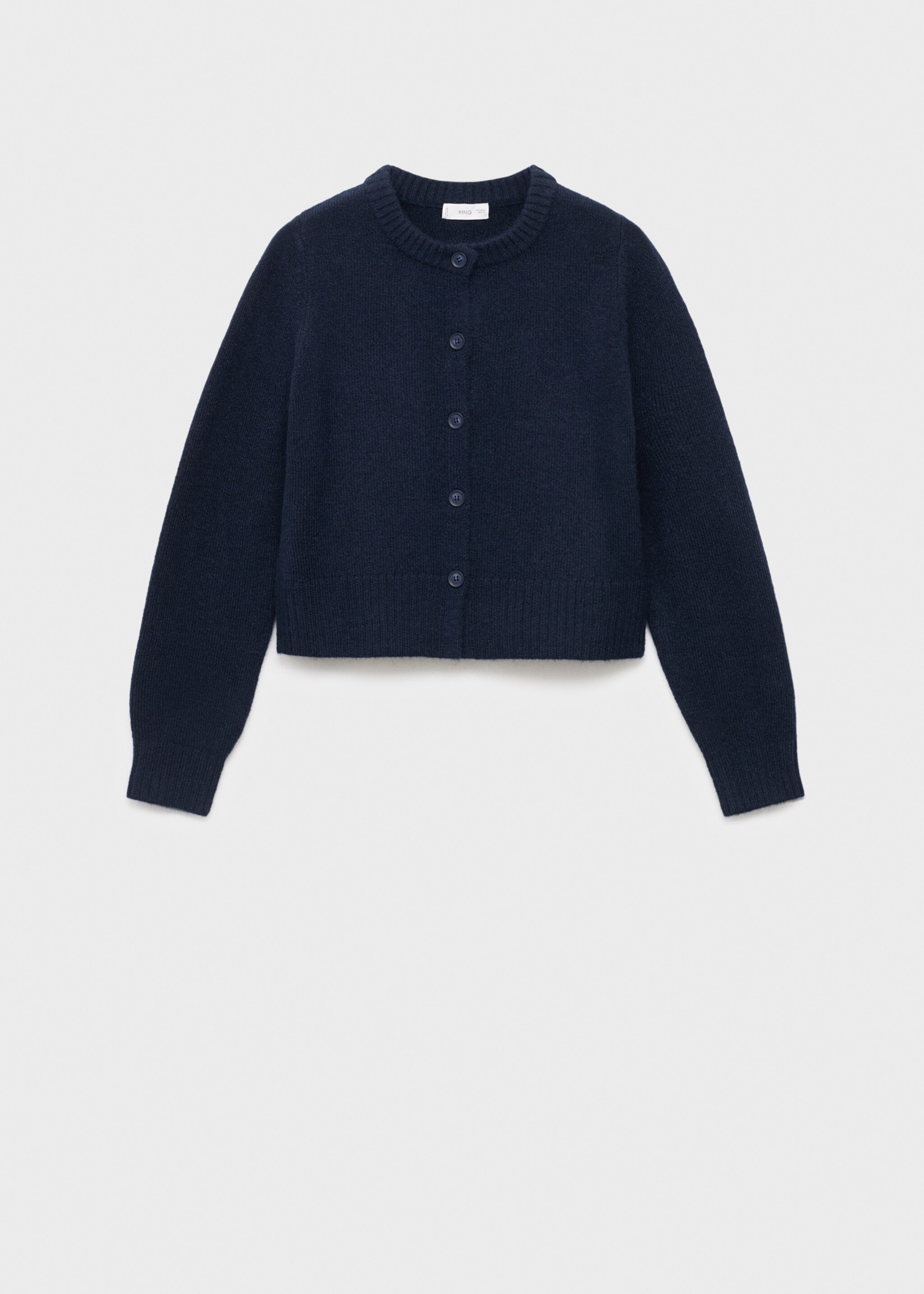 Buttoned wool cardigan - Article without model