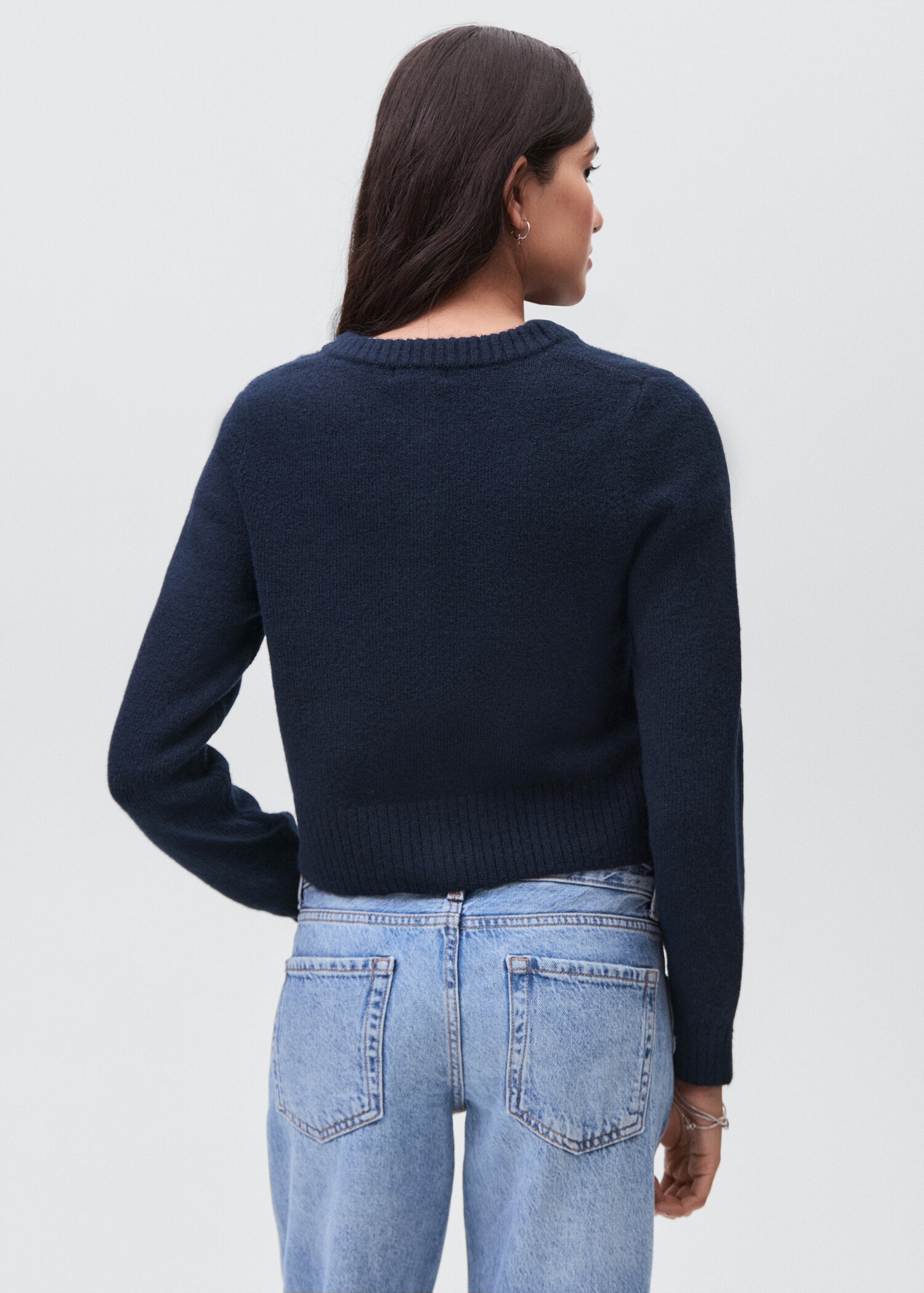 Cardigan laine boutons - Verso de l’article