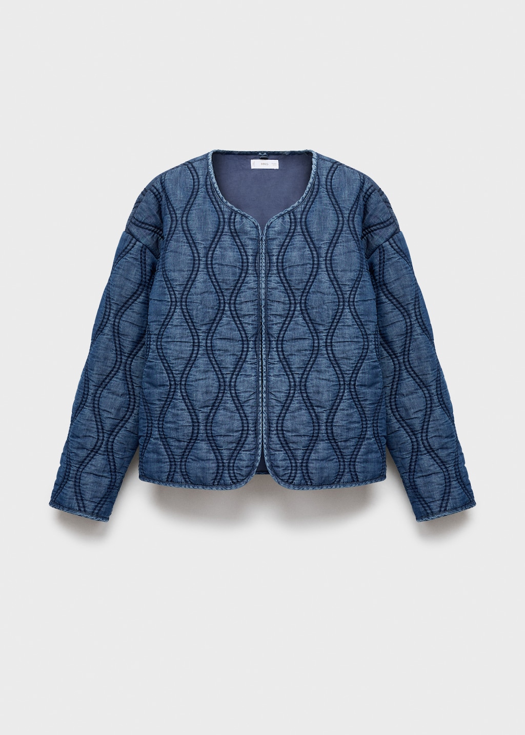 Quilted denim jacket
