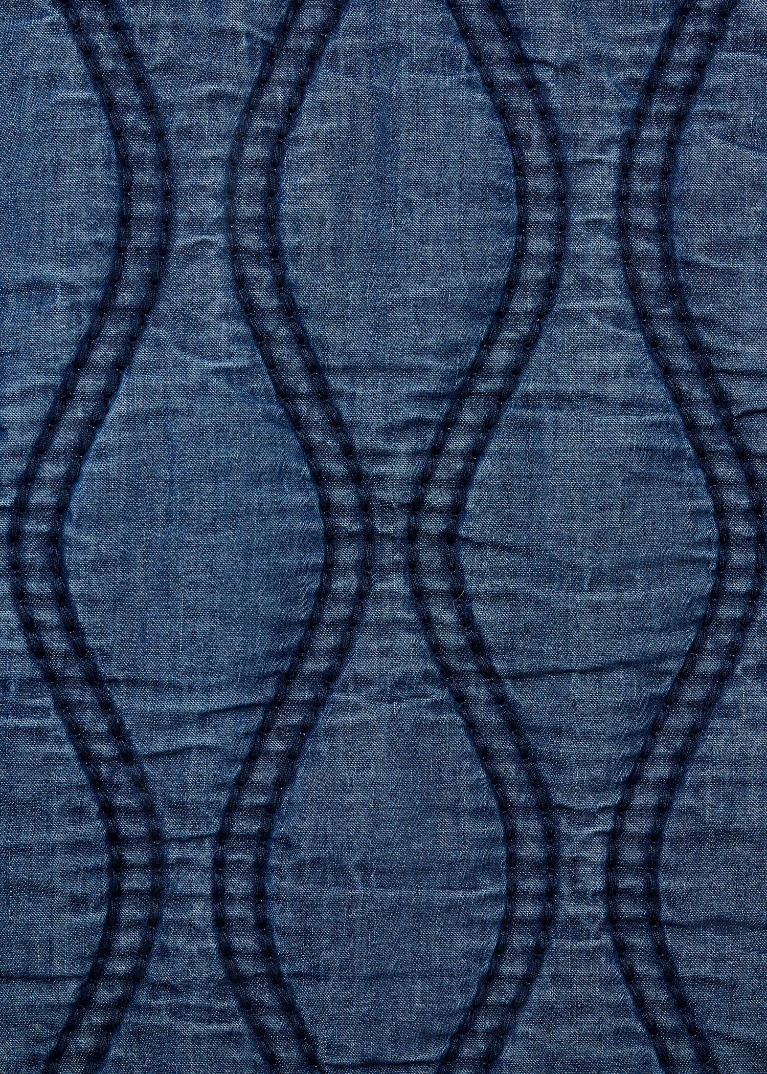 Quilted denim jacket - Details of the article 0