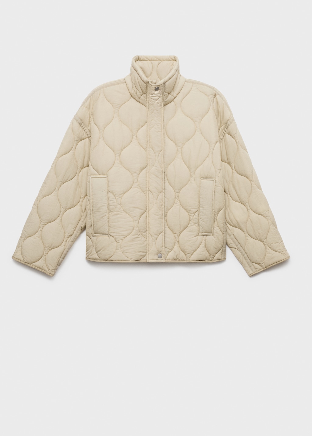 Oversized quilted anorak