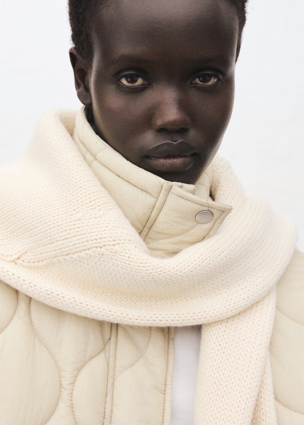 Oversized quilted anorak