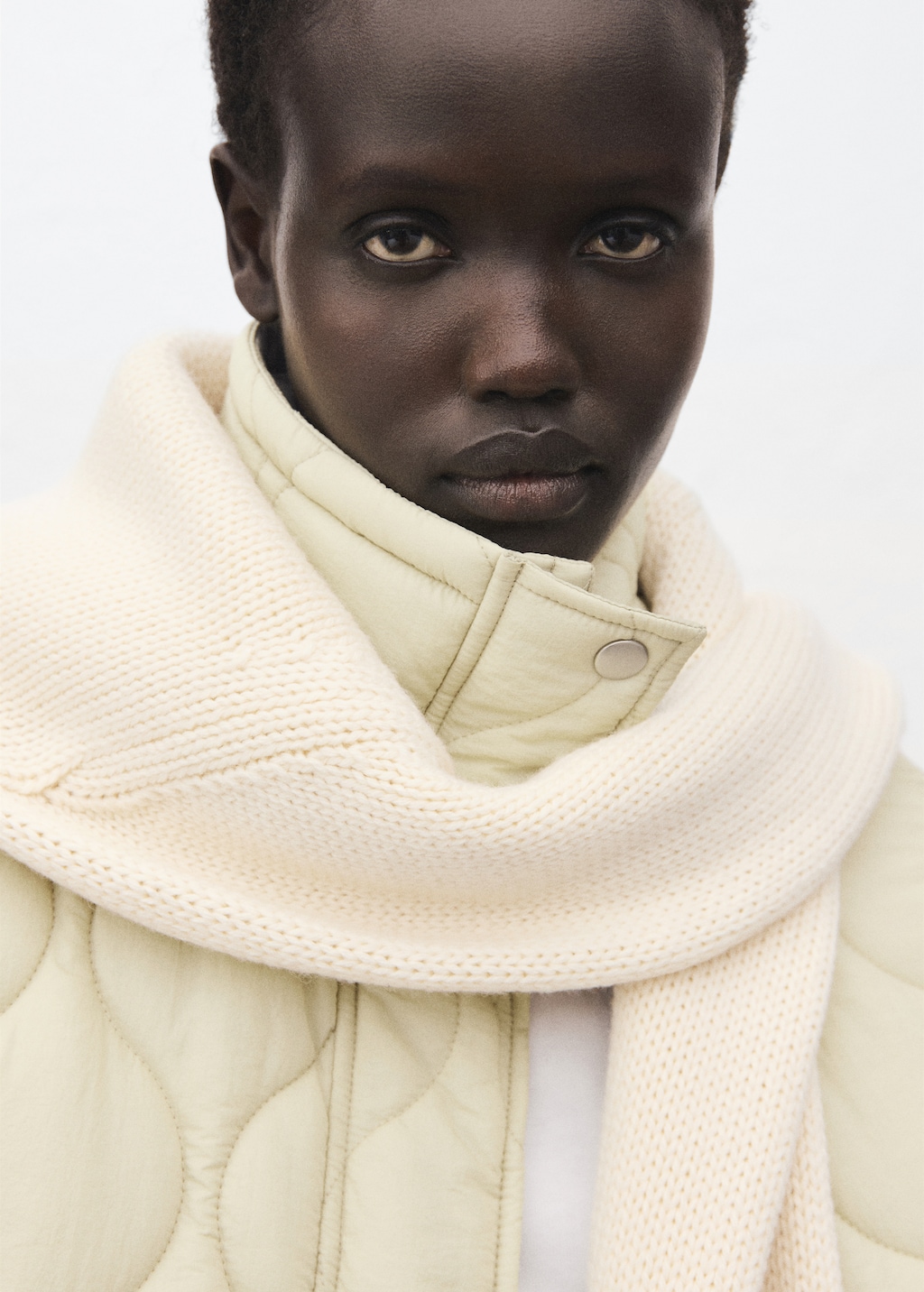 Oversized quilted anorak