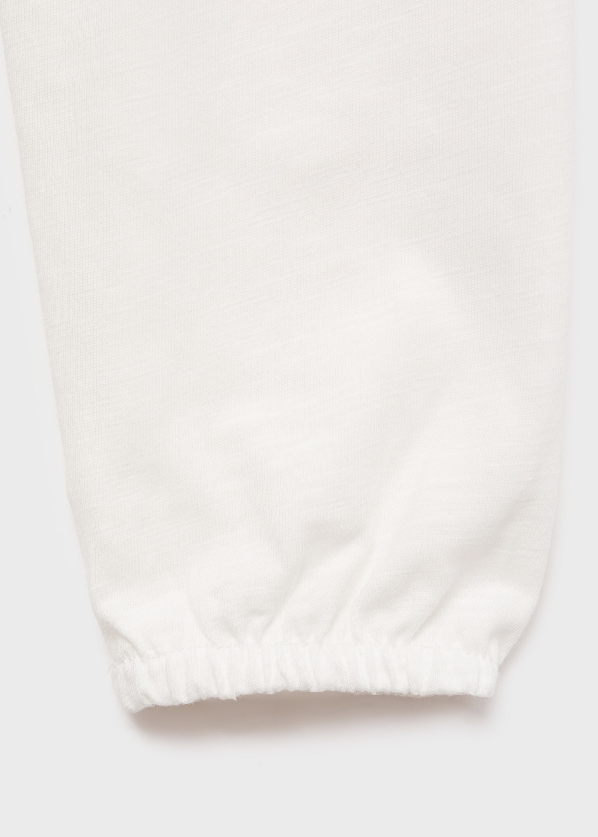 Ruffles ruched T-shirt - Details of the article 0, Off White. Ref: 17085796-00.