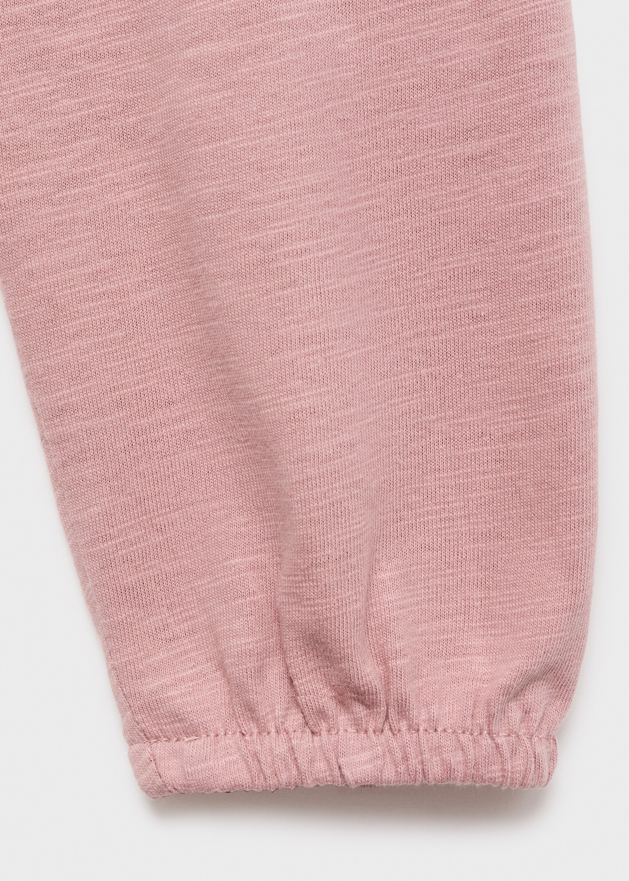 Ruffles ruched T-shirt - Details of the article 0, Pale Pink. Ref: 17085796-00.