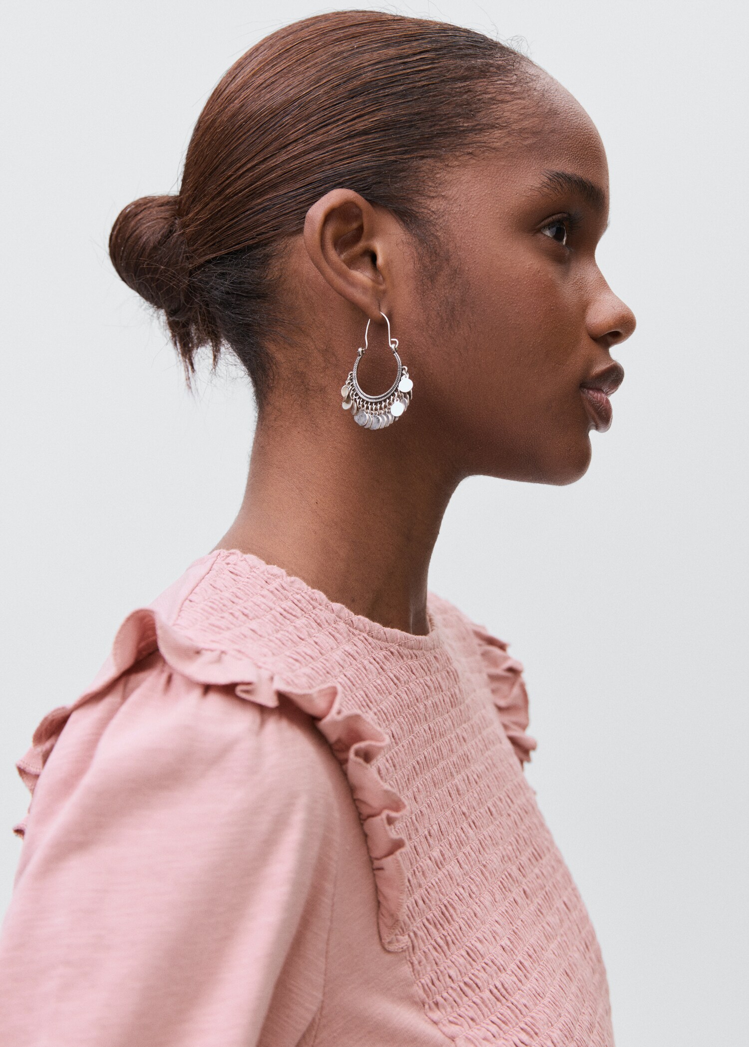 Ruffles ruched T-shirt - Details of the article 1