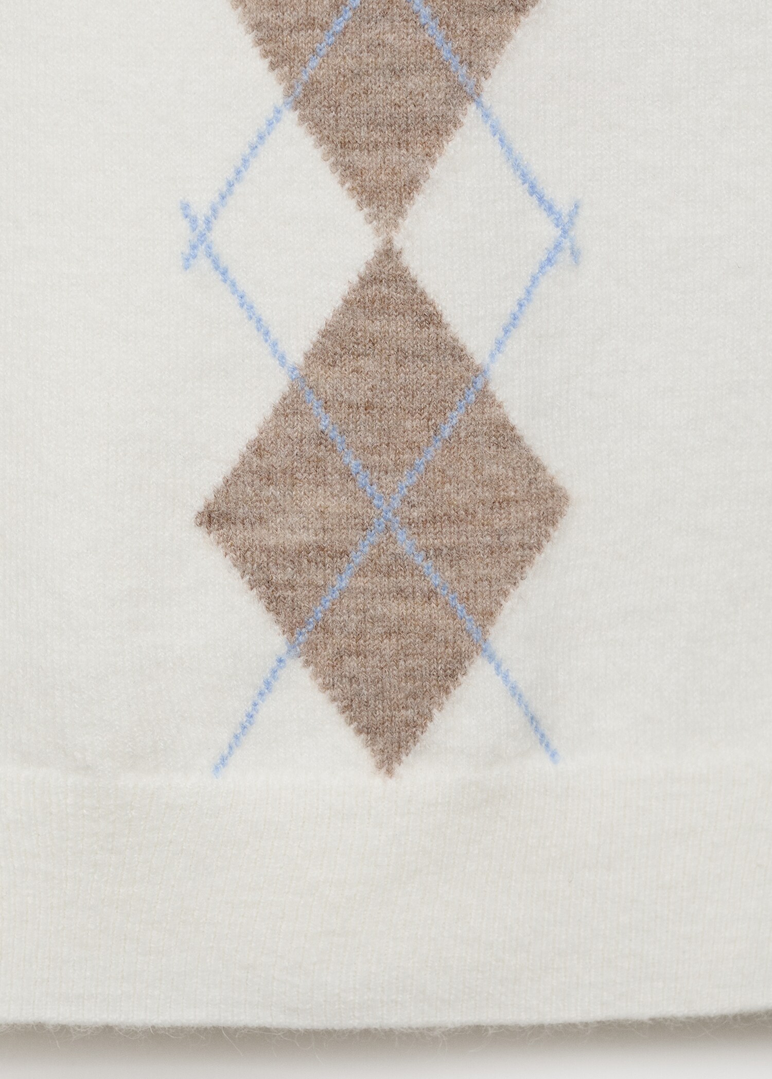 Gilet à losanges col polo - Détail de l'article 0