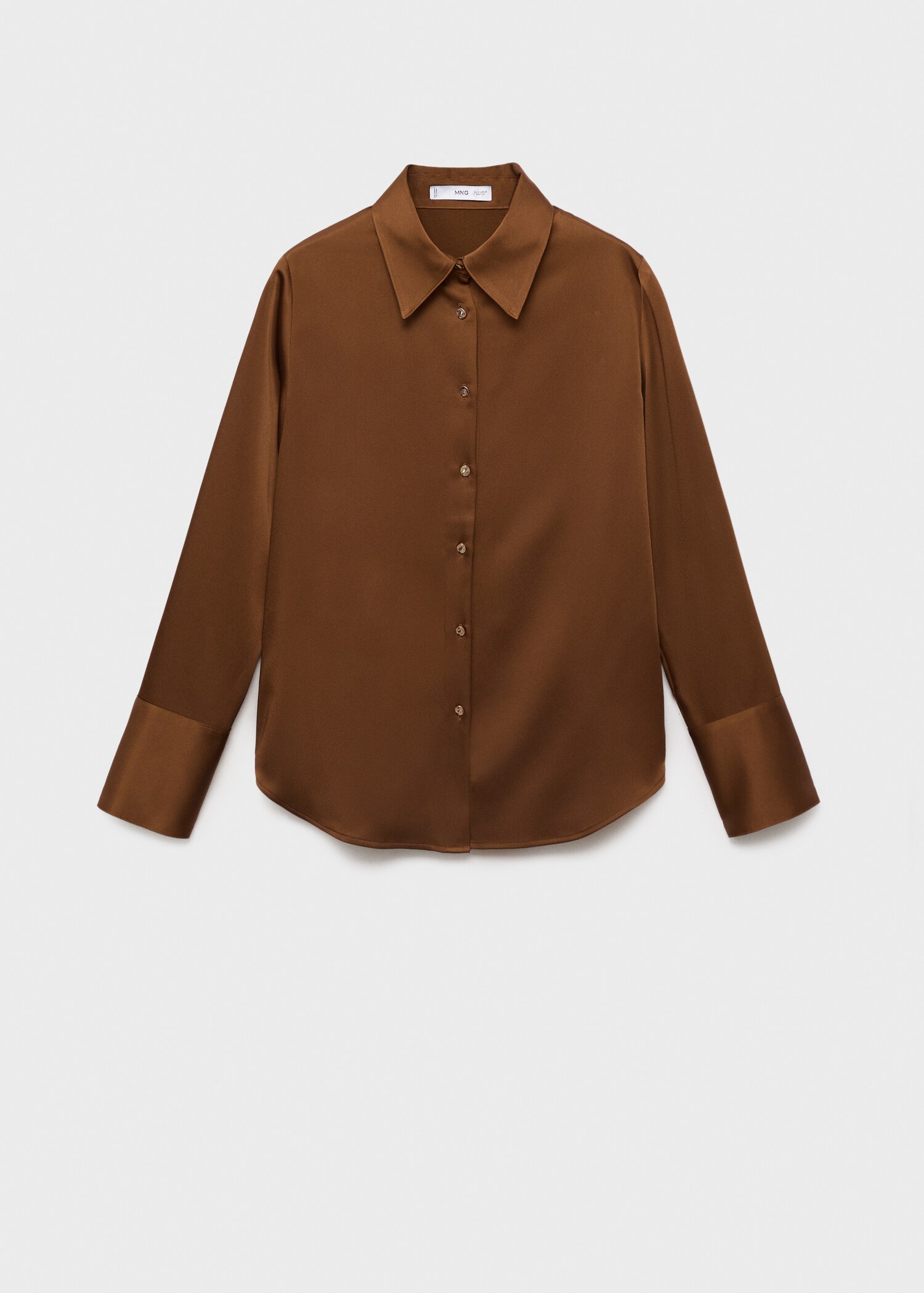 Satin finish flowy shirt - Article without model