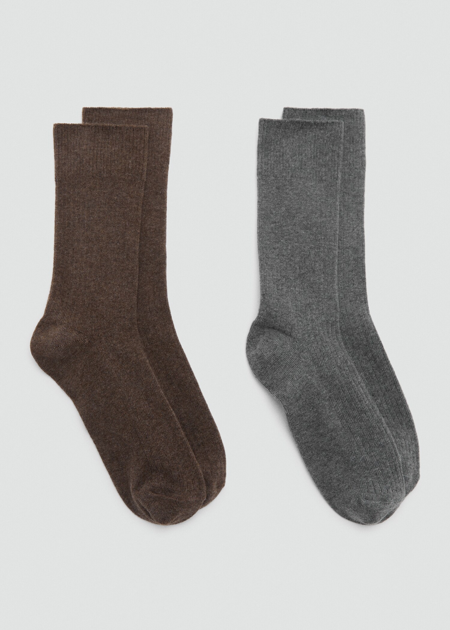 Pack 2 calcetines algodón canalé - Artículo sin modelo