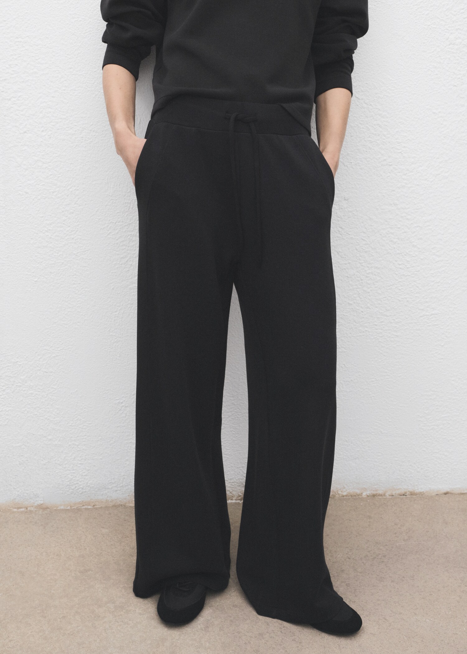 Drawstring jogger trousers - Medium plane