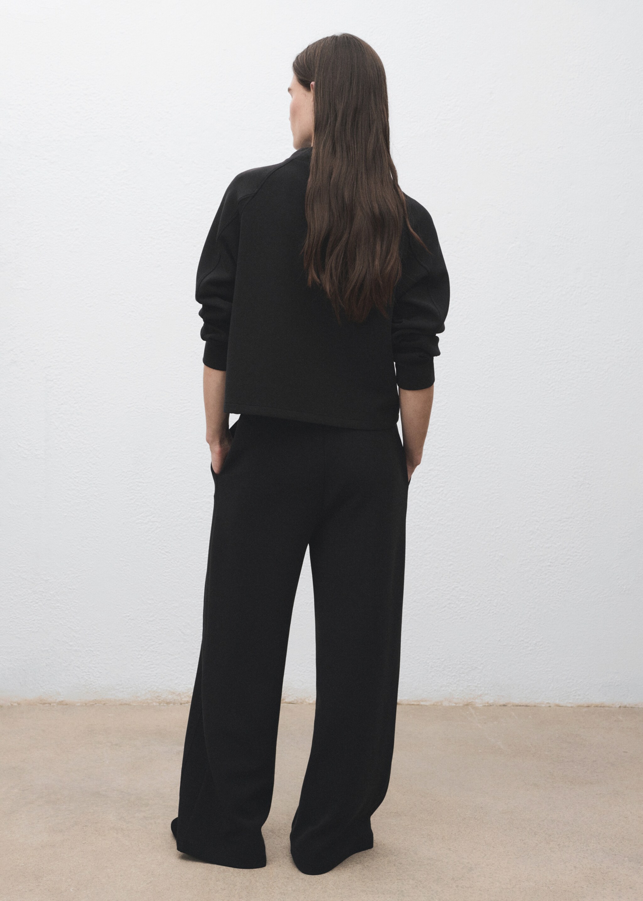 Pantalon de jogging cordon - Verso de l’article, Noir. Ref: 17085812-00.