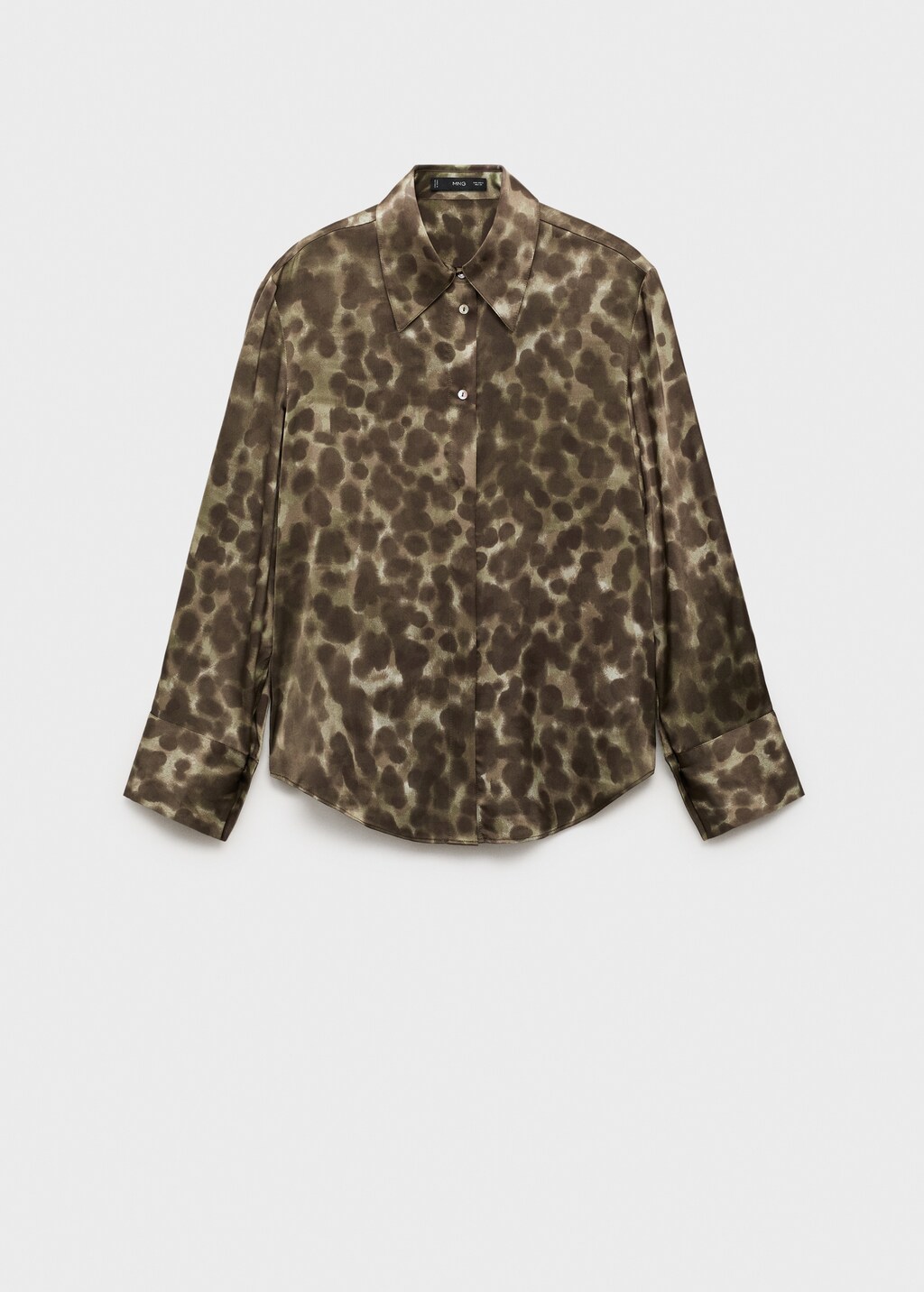 Satin print shirt - image 5