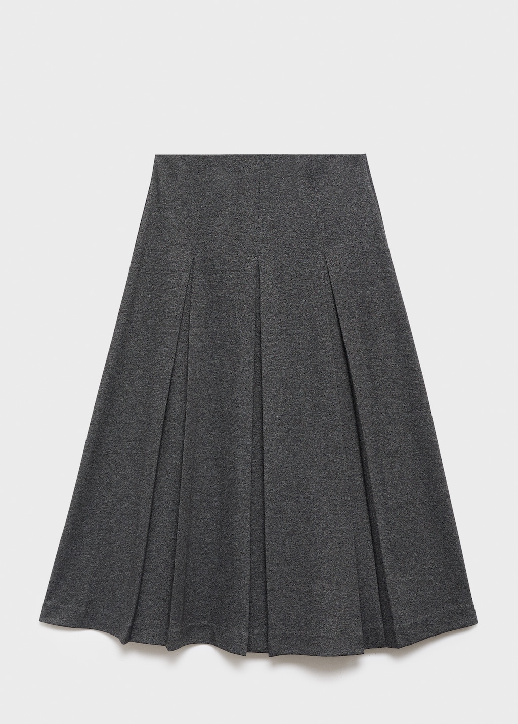 Pleated A-line skirt