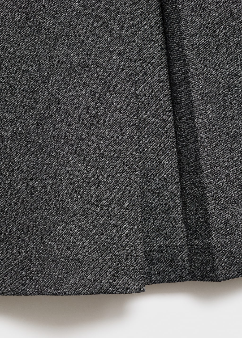 Pleated A-line skirt