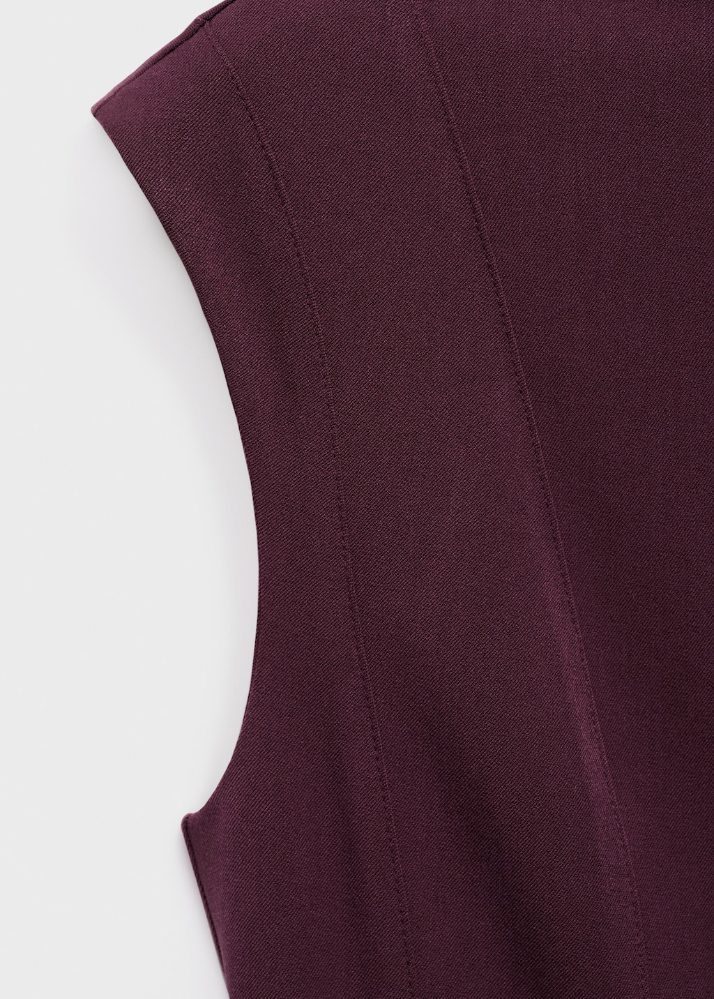 A-line dress with seams