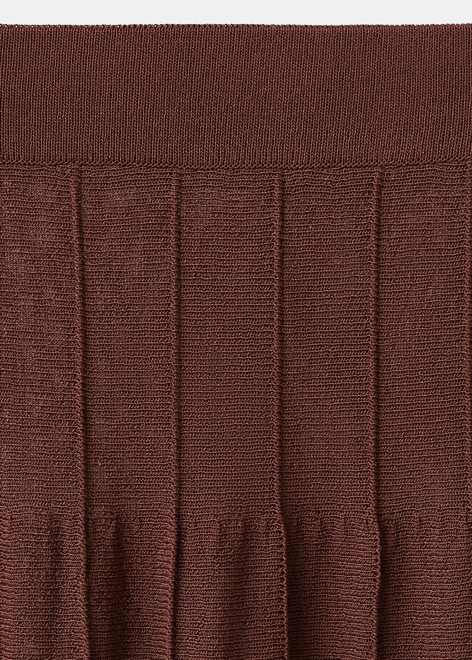 Knitted long skirt with seam detail - Details of the article 8