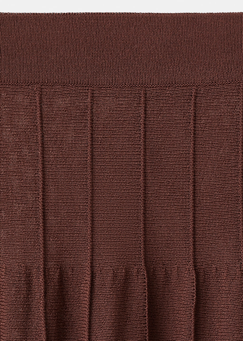 Knitted long skirt with seam detail