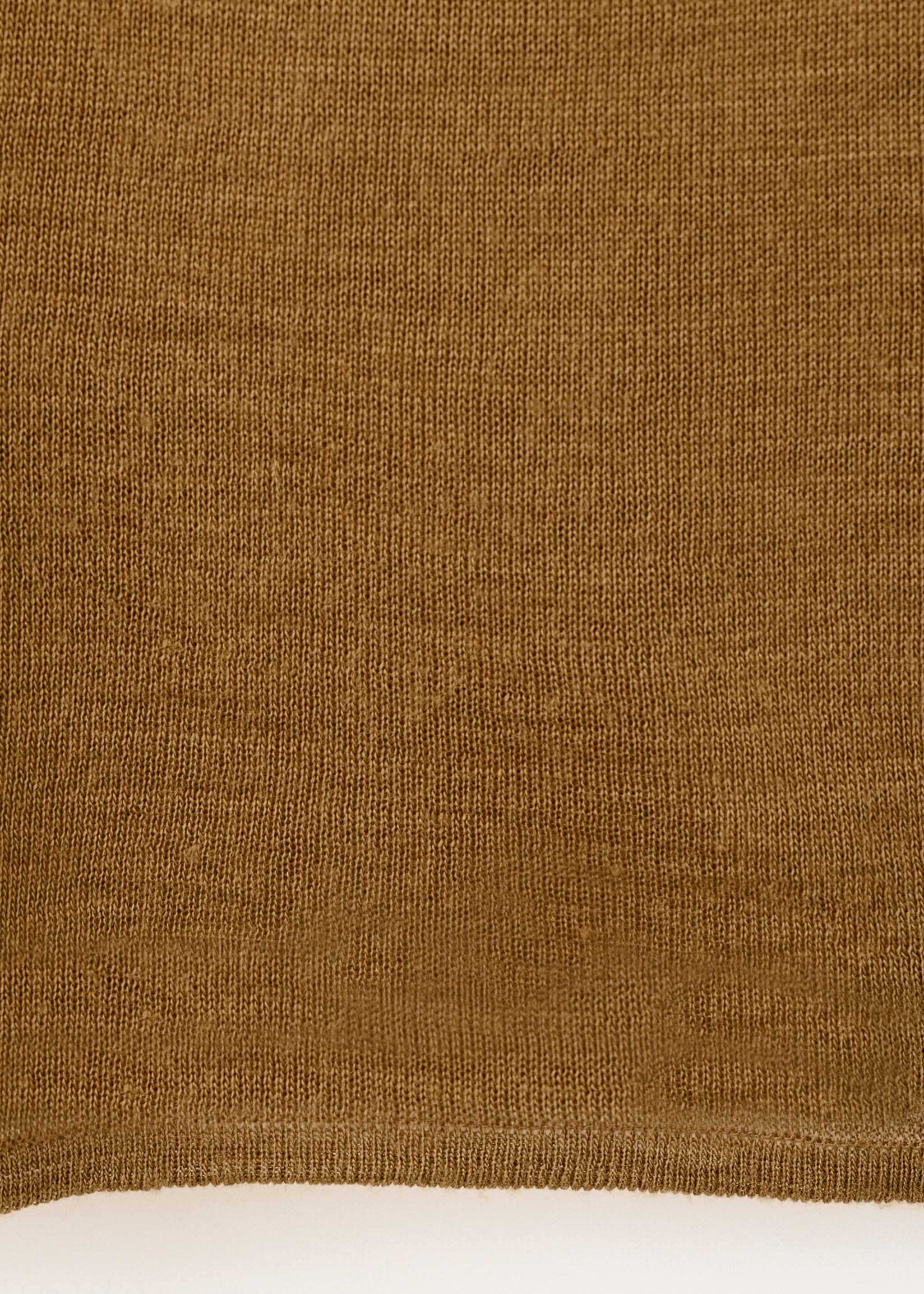 Wool-blend lace top - Details of the article 0, Ochre. Ref: 17085824-00.