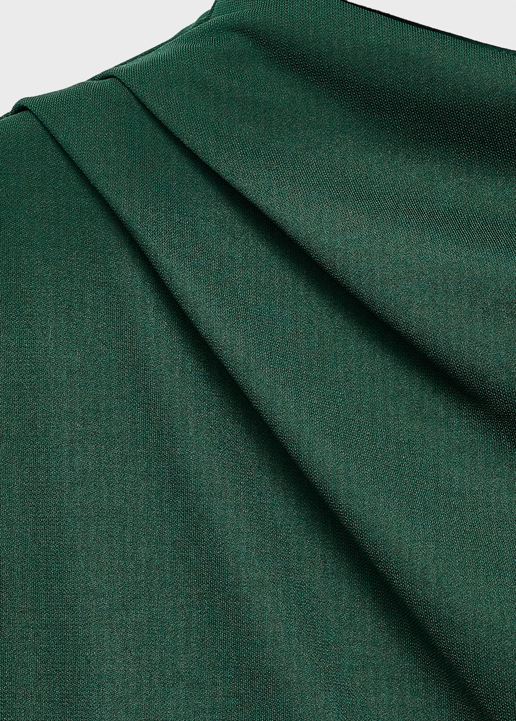 Straight-fit jumpsuit with draped neckline