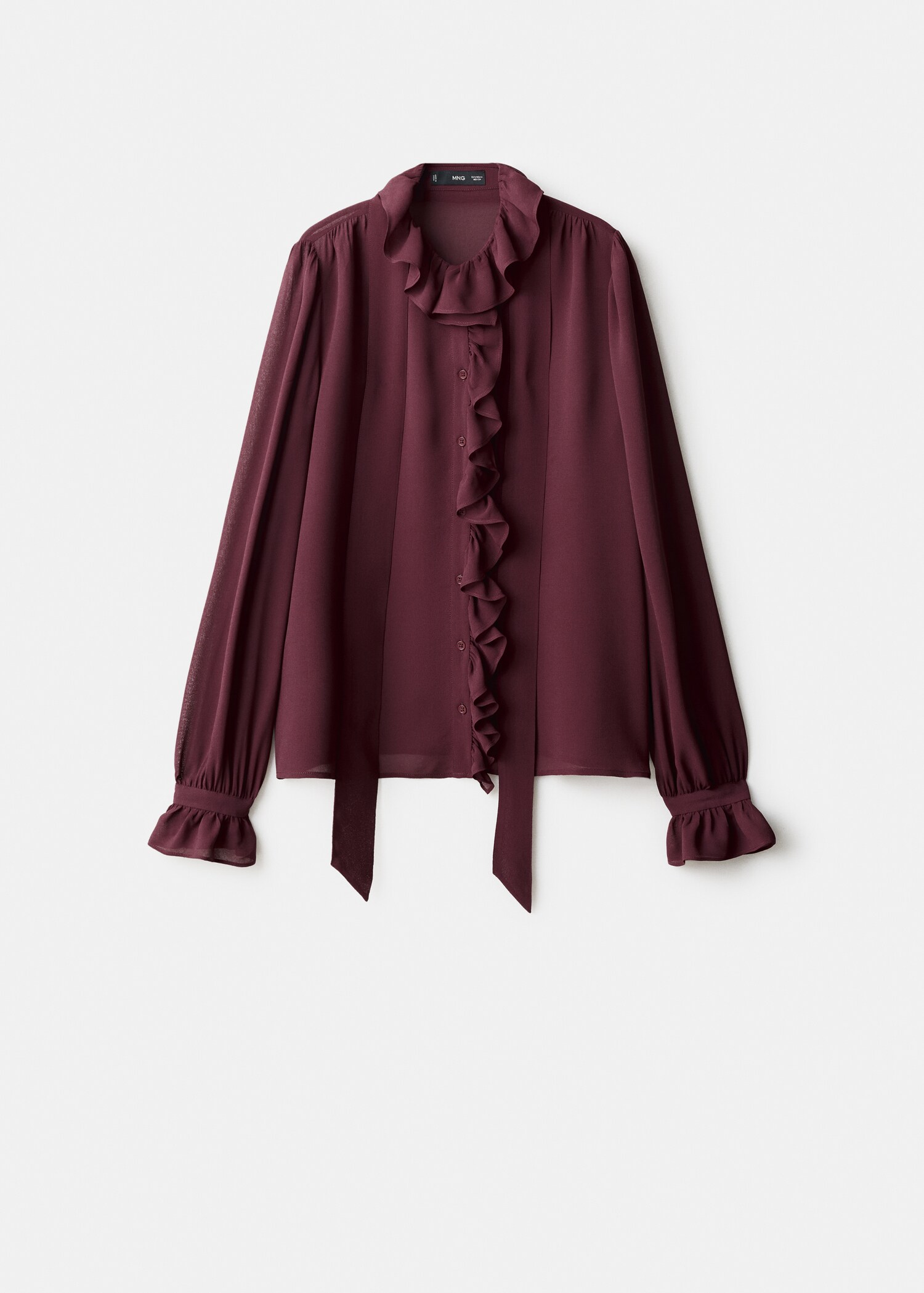 Ruffled blouse with scarf - Article without model