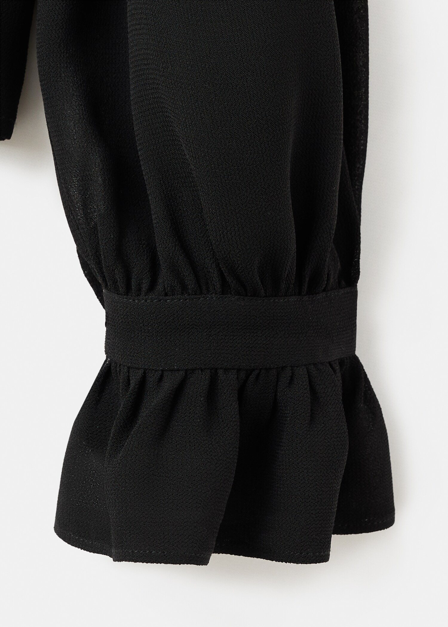 Ruffled blouse with scarf - Details of the article 0