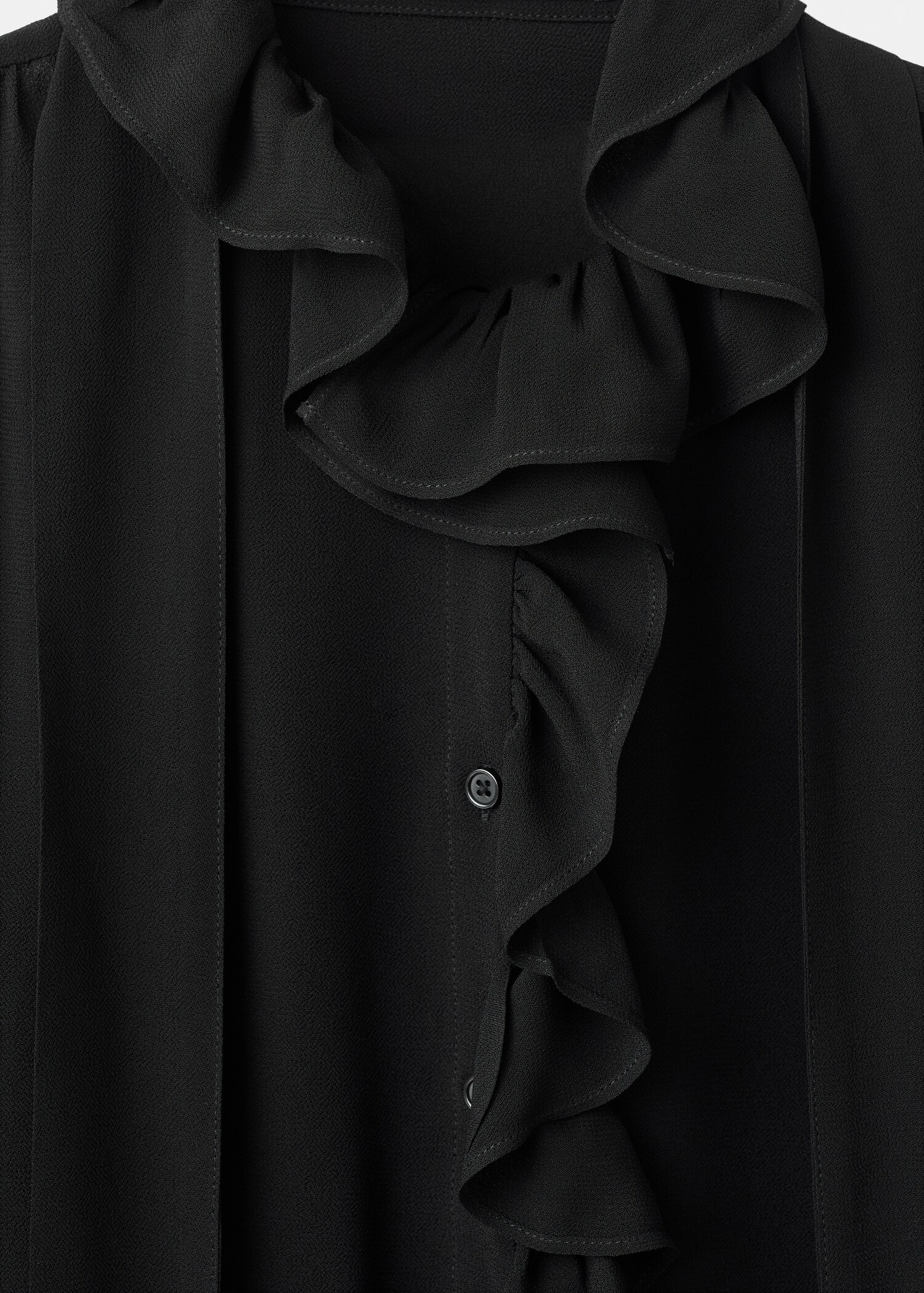 Ruffled blouse with scarf - Details of the article 8