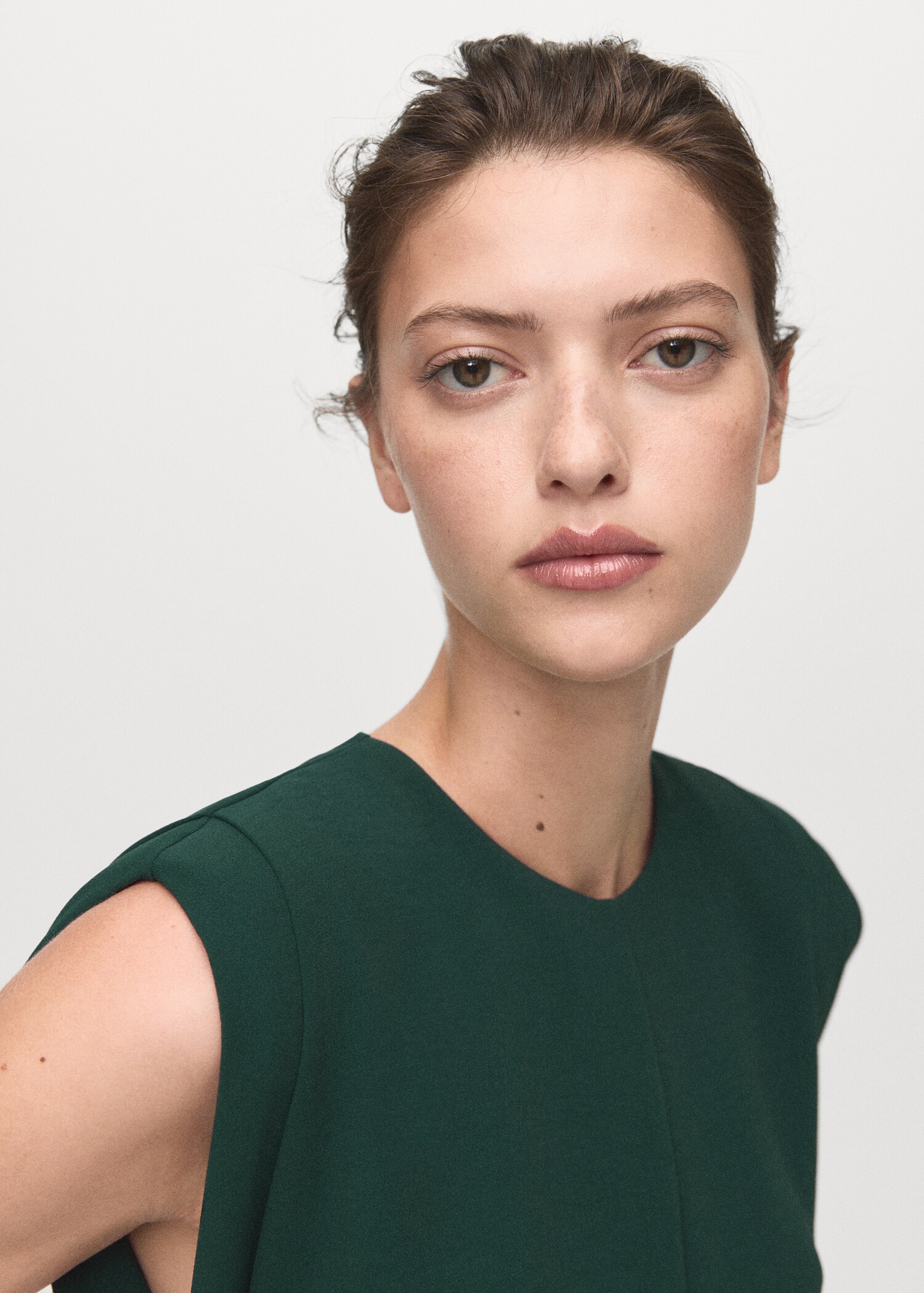 Ruched long jumpsuit - Details of the article 1