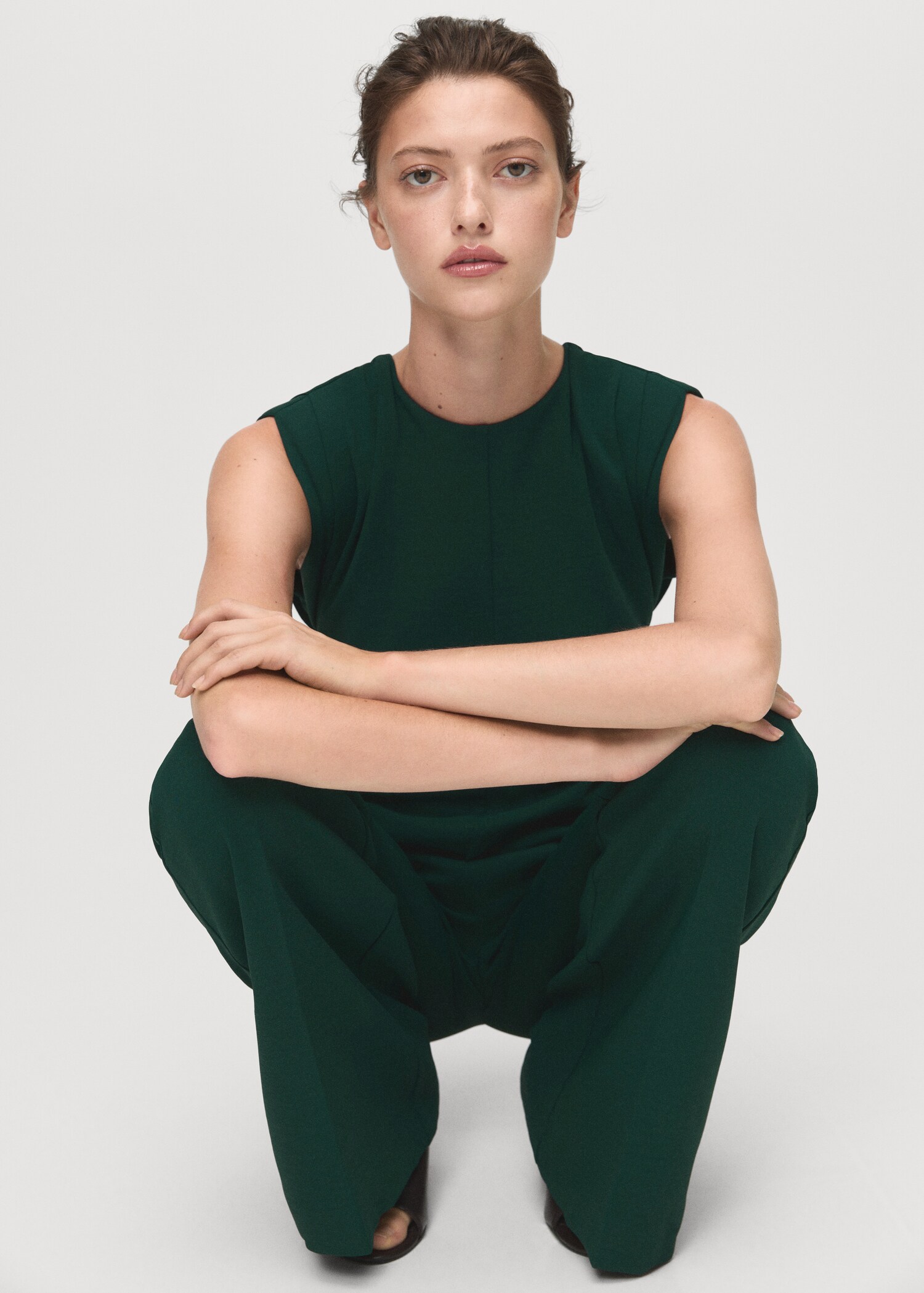 Ruched long jumpsuit - Details of the article 2