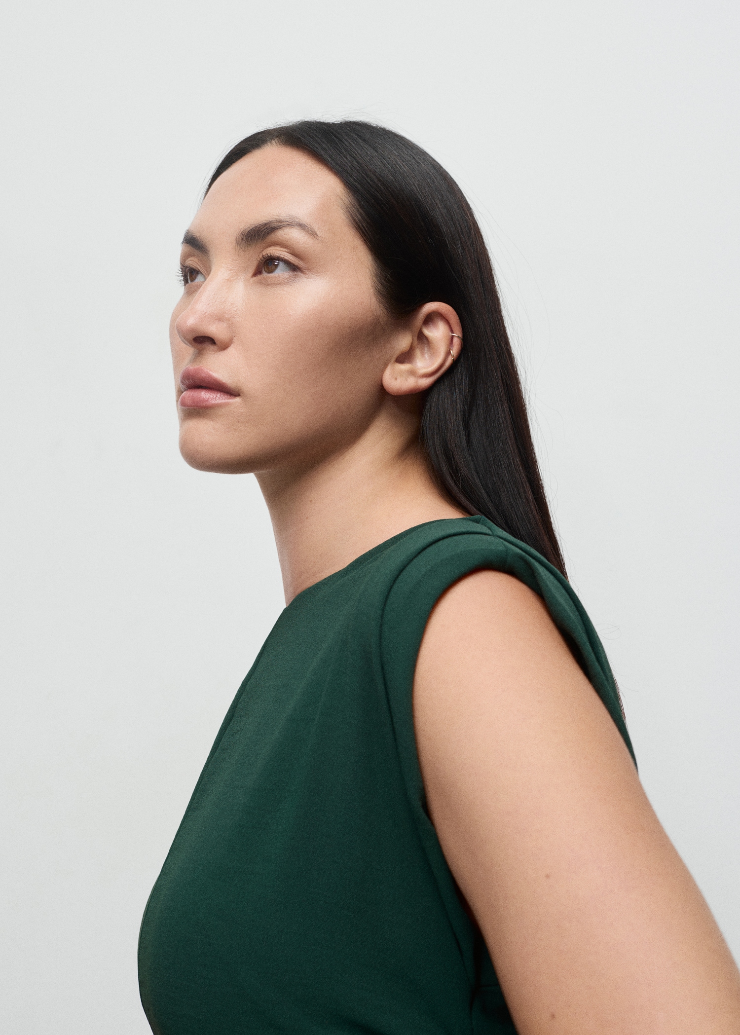 Ruched long jumpsuit - Details of the article 4