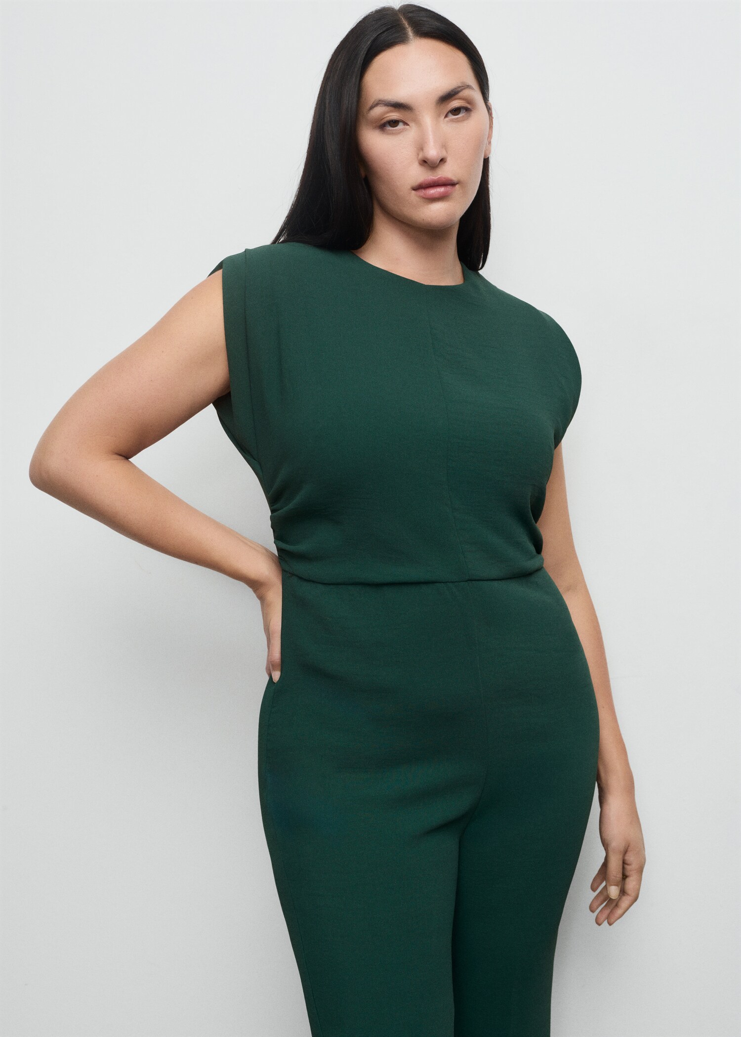 Ruched long jumpsuit - Details of the article 5