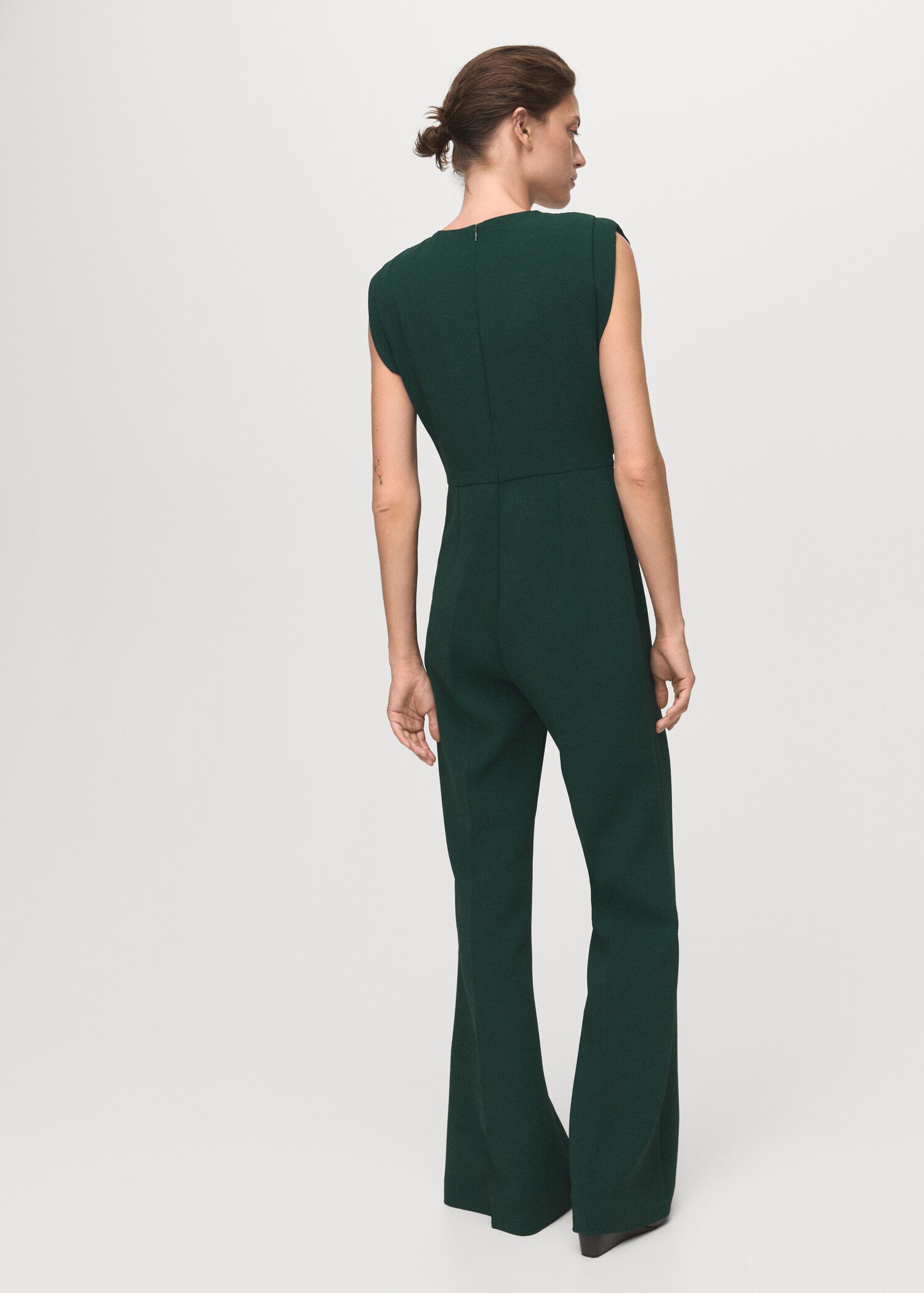 Ruched long jumpsuit - Reverse of the article