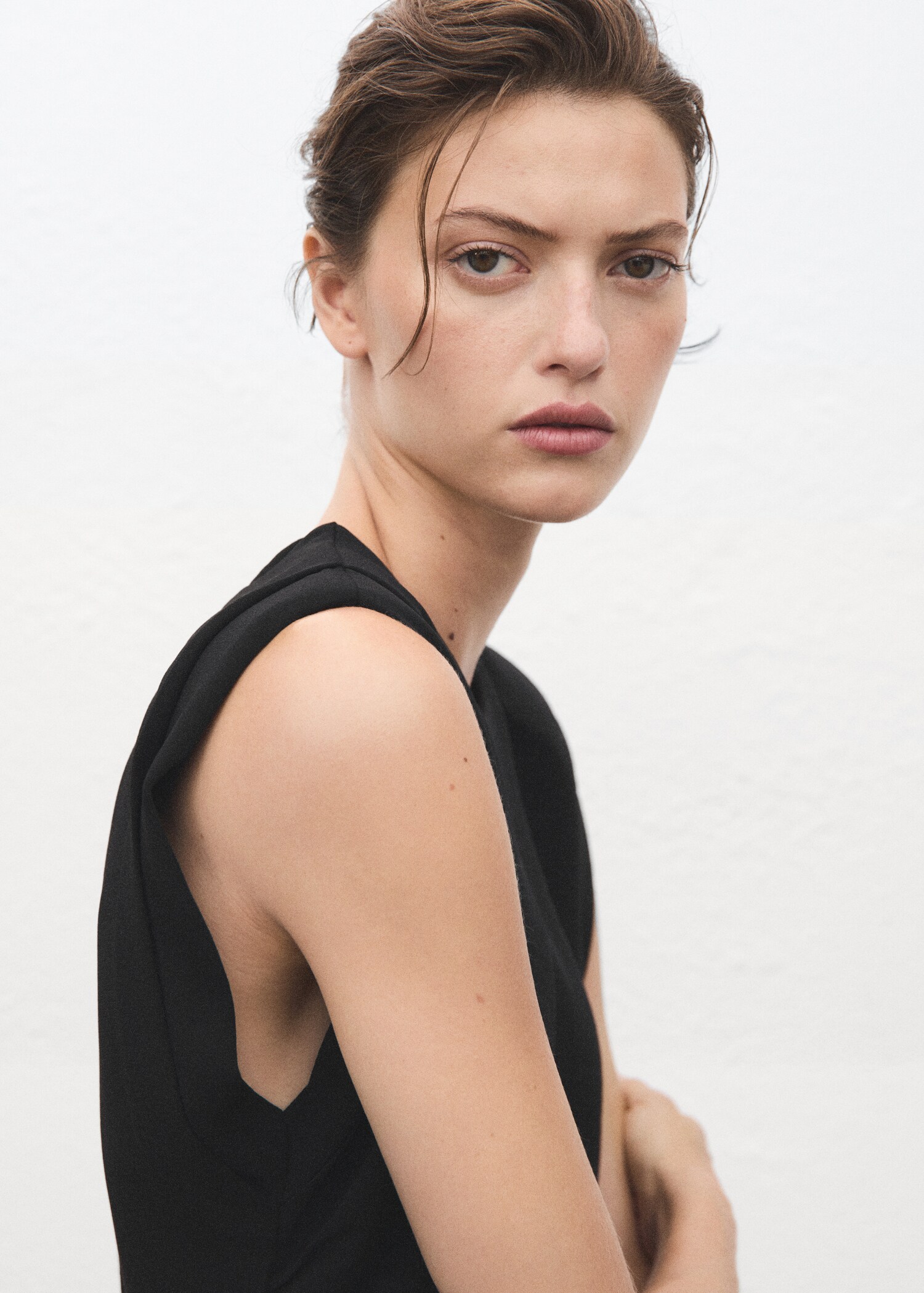 Ruched long jumpsuit - Details of the article 1