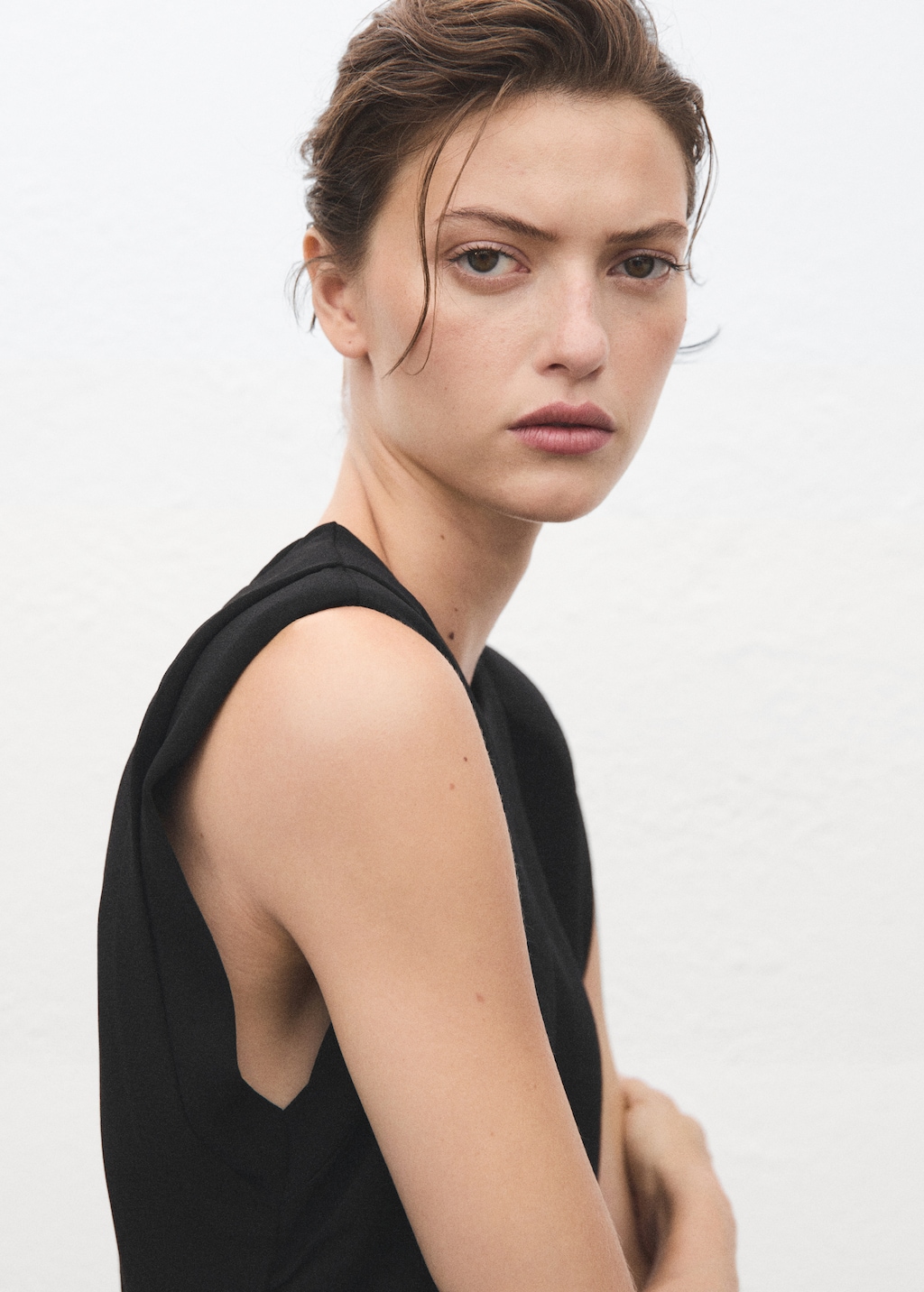 Ruched long jumpsuit