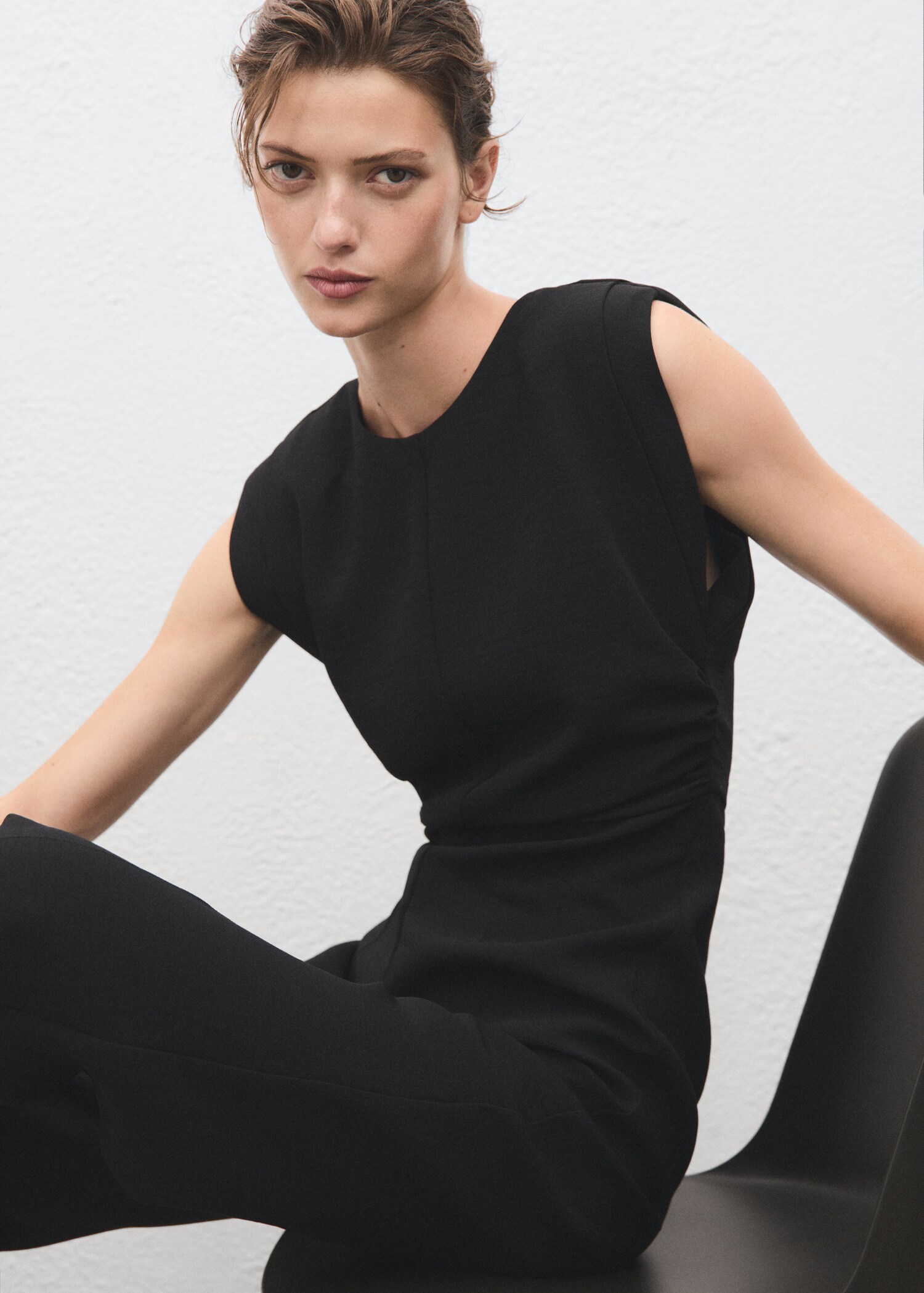Ruched long jumpsuit - Details of the article 2
