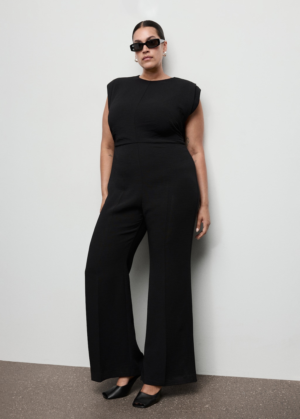 Ruched long jumpsuit
