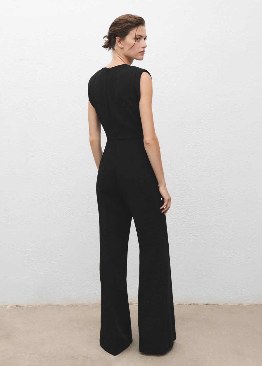 Mango Ruched long jumpsuit