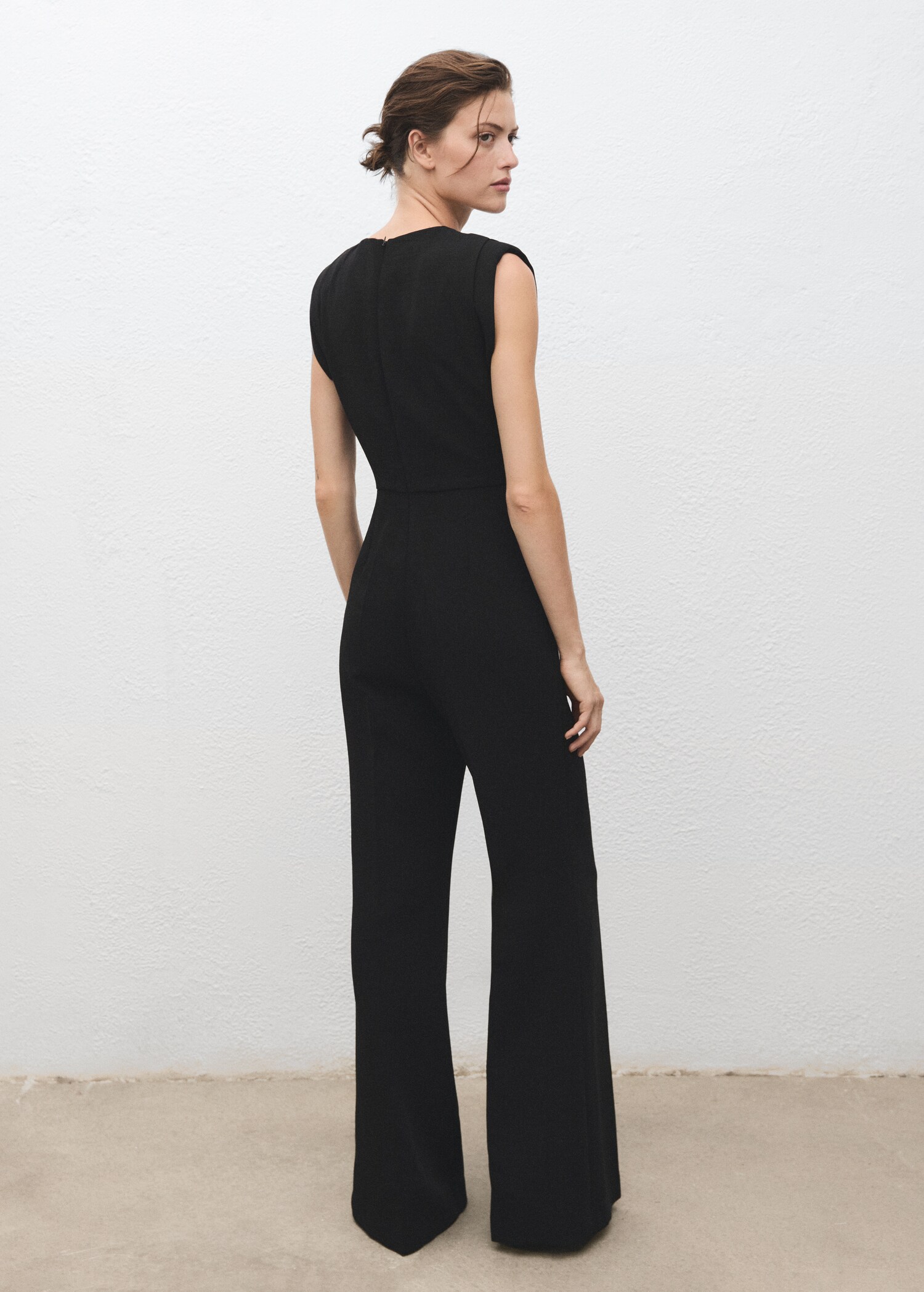 Ruched long jumpsuit - Reverse of the article