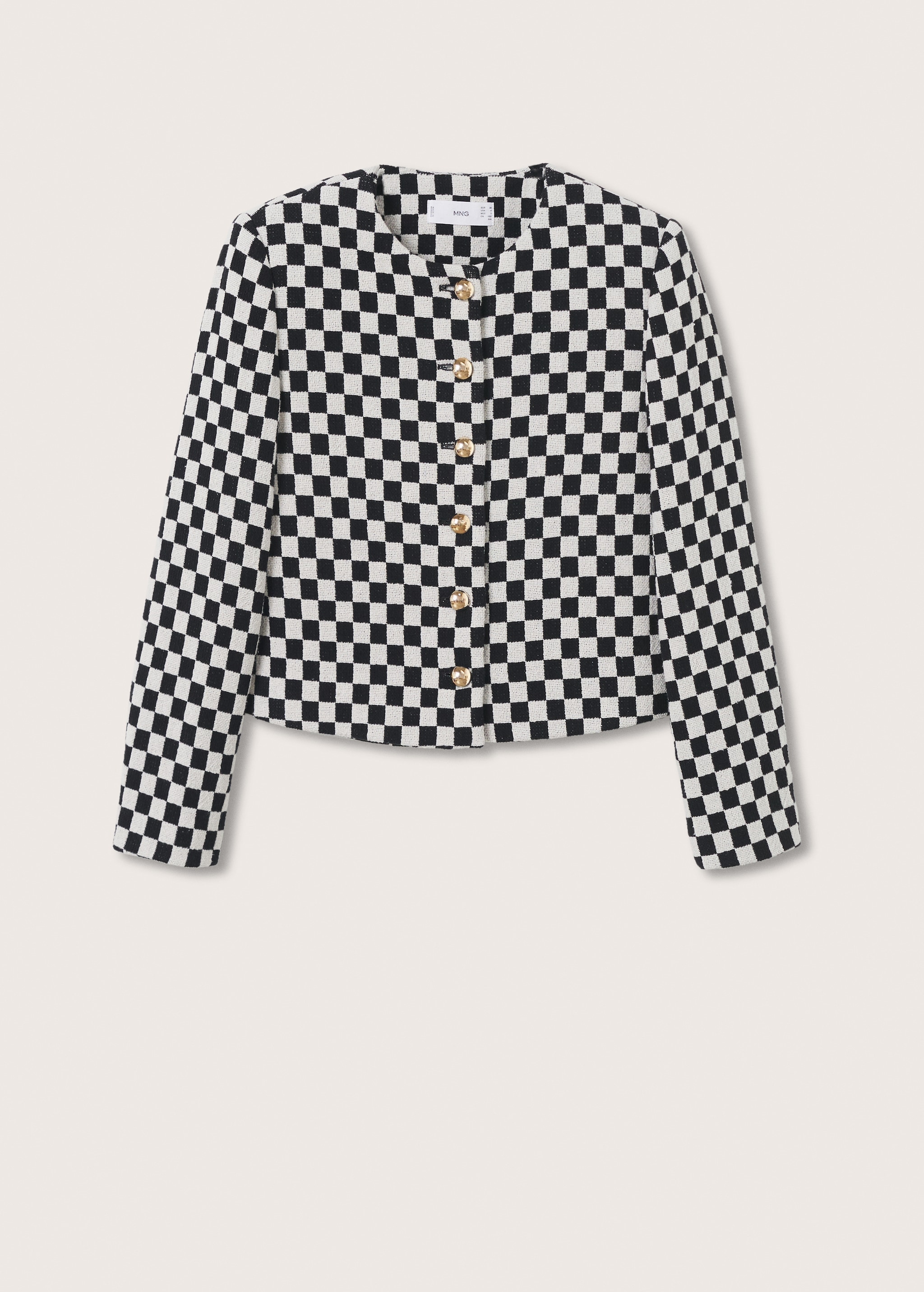 Checked texture jacket - Article without model