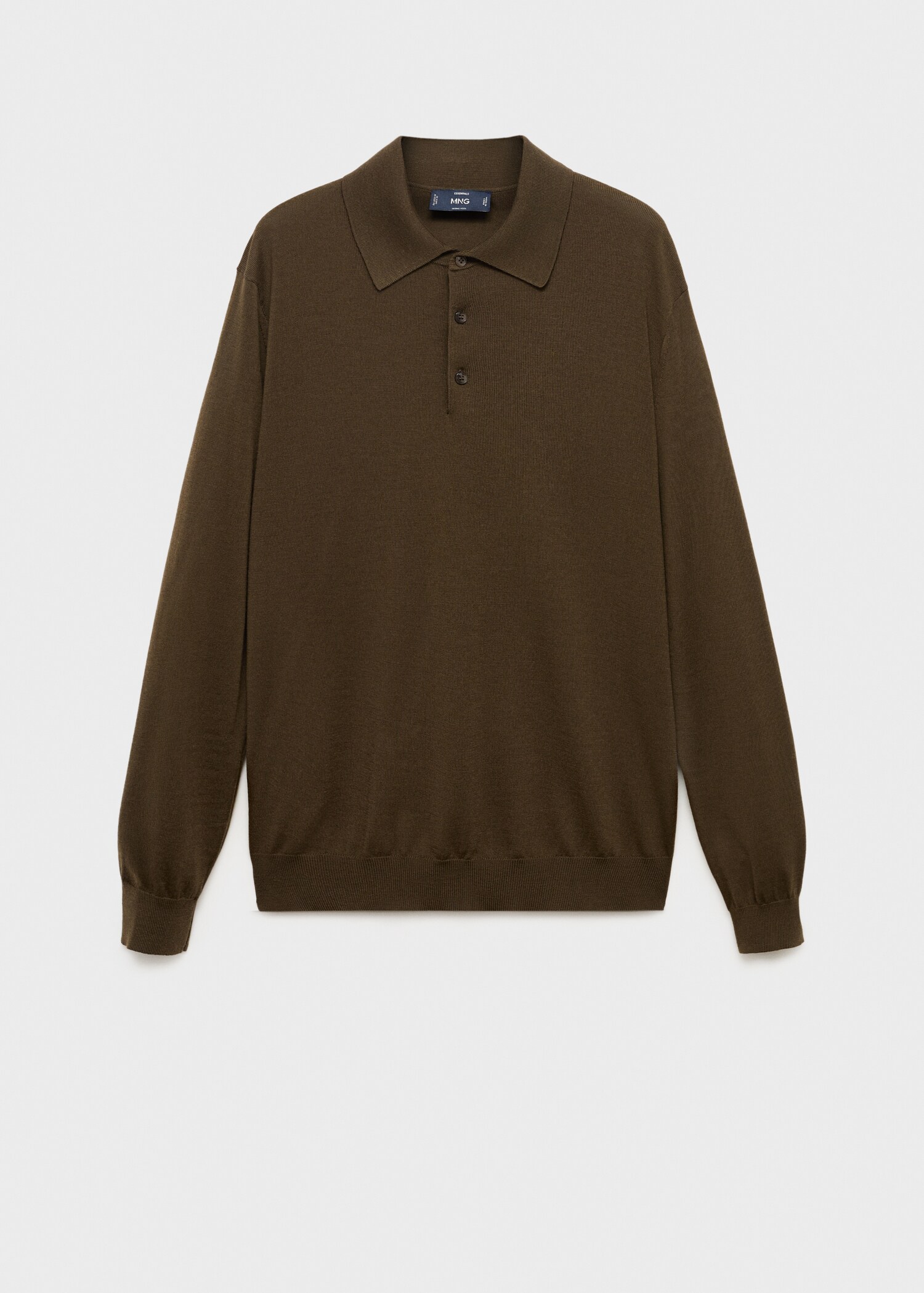 Sweter polo z dzianiny z 100% wełny - Artykuł bez modela/modelki
