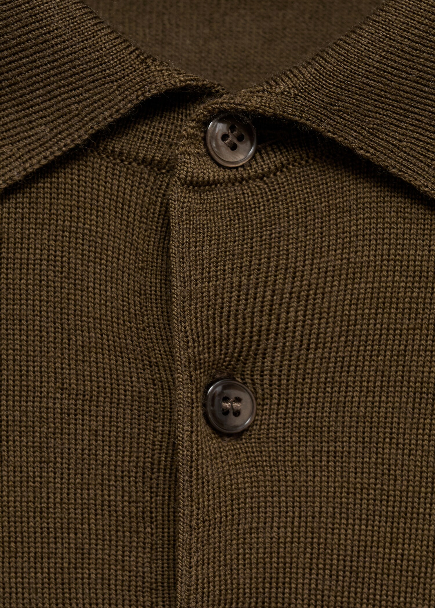 Sweter polo z dzianiny z 100% wełny - Szczegóły artykułu 8