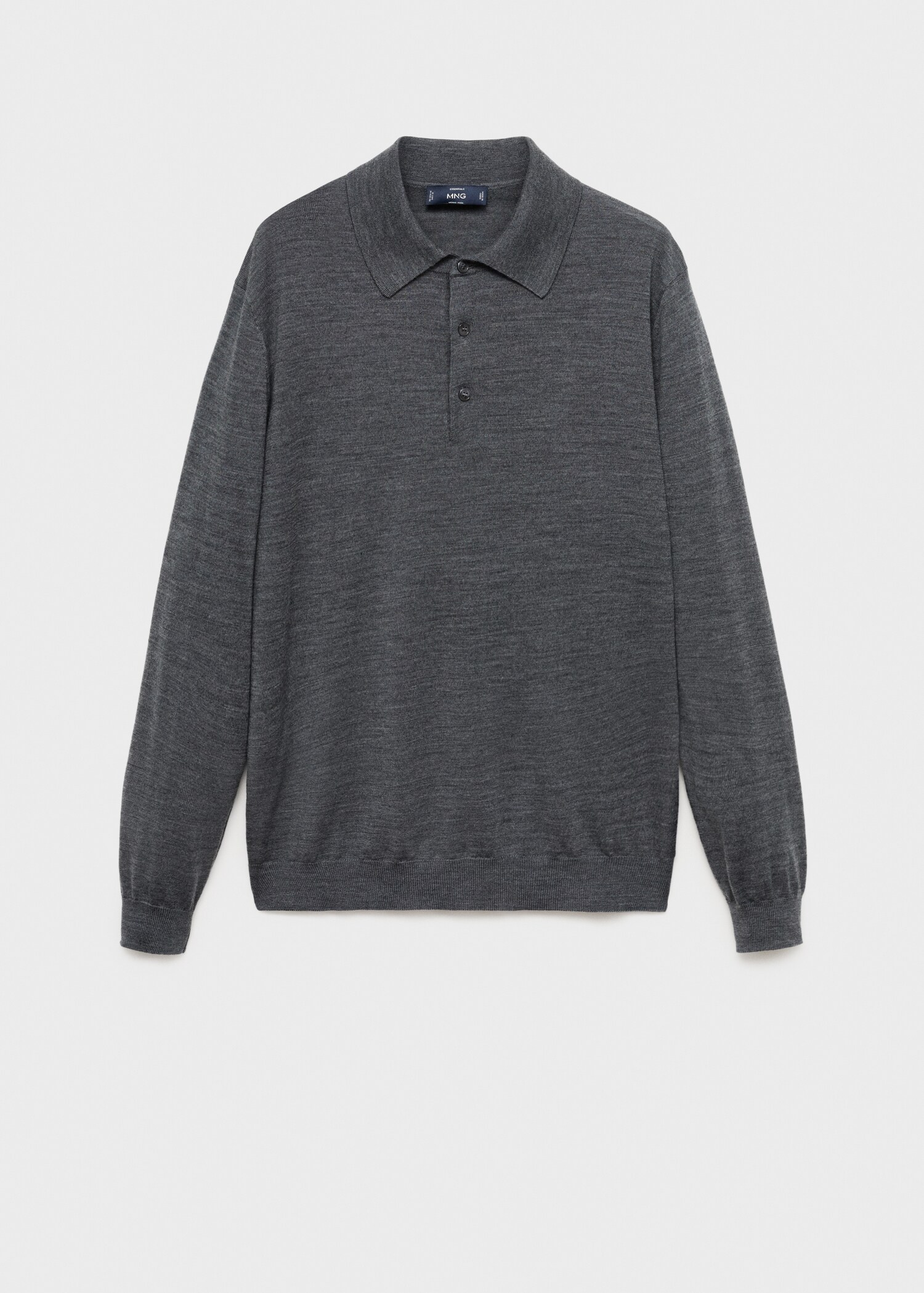 Sweter polo z dzianiny z 100% wełny - Artykuł bez modela/modelki