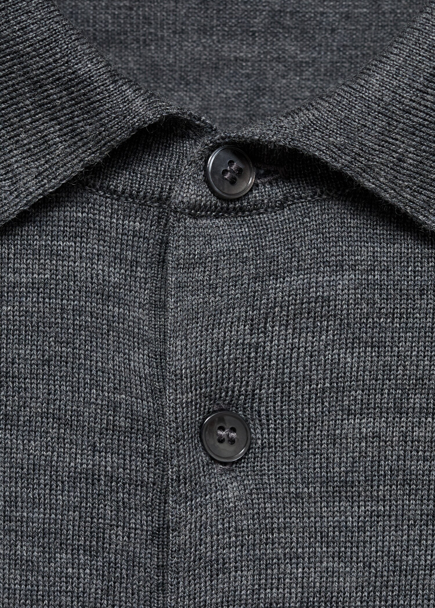 Sweter polo z dzianiny z 100% wełny - Szczegóły artykułu 8