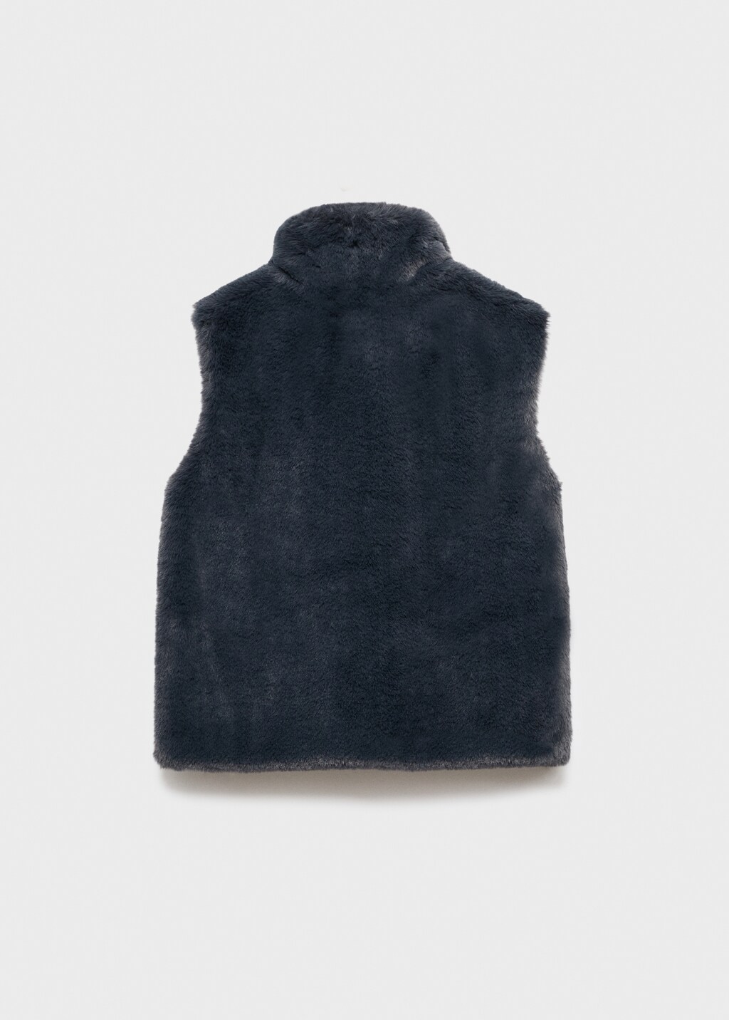Fur-effect cape vest