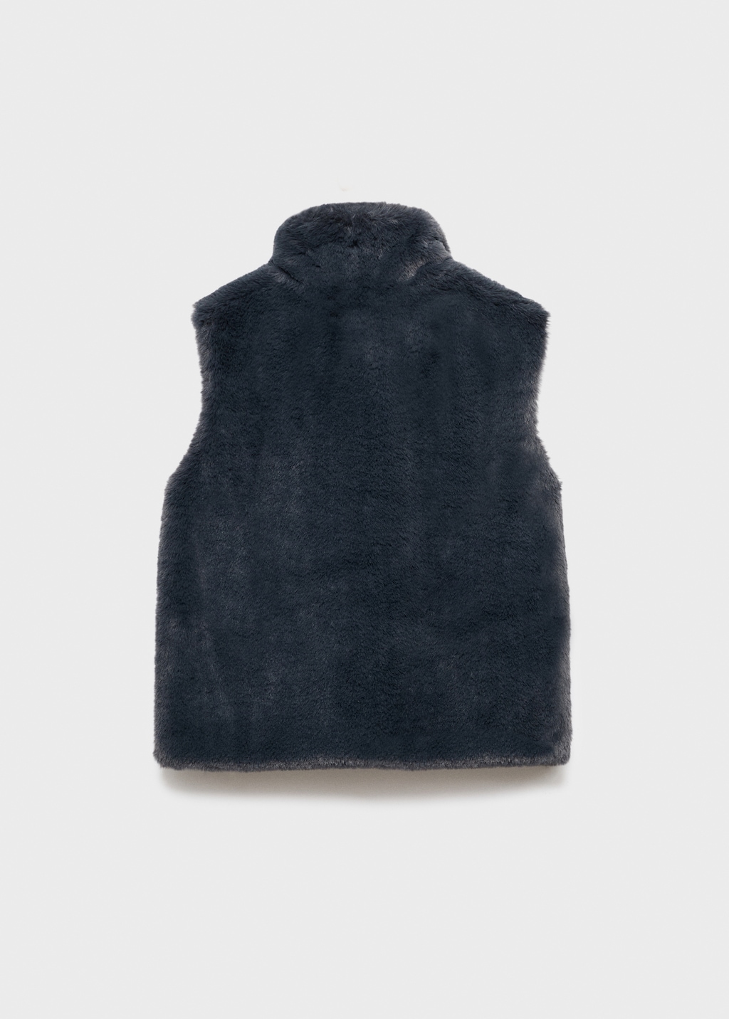 Fur-effect cape vest